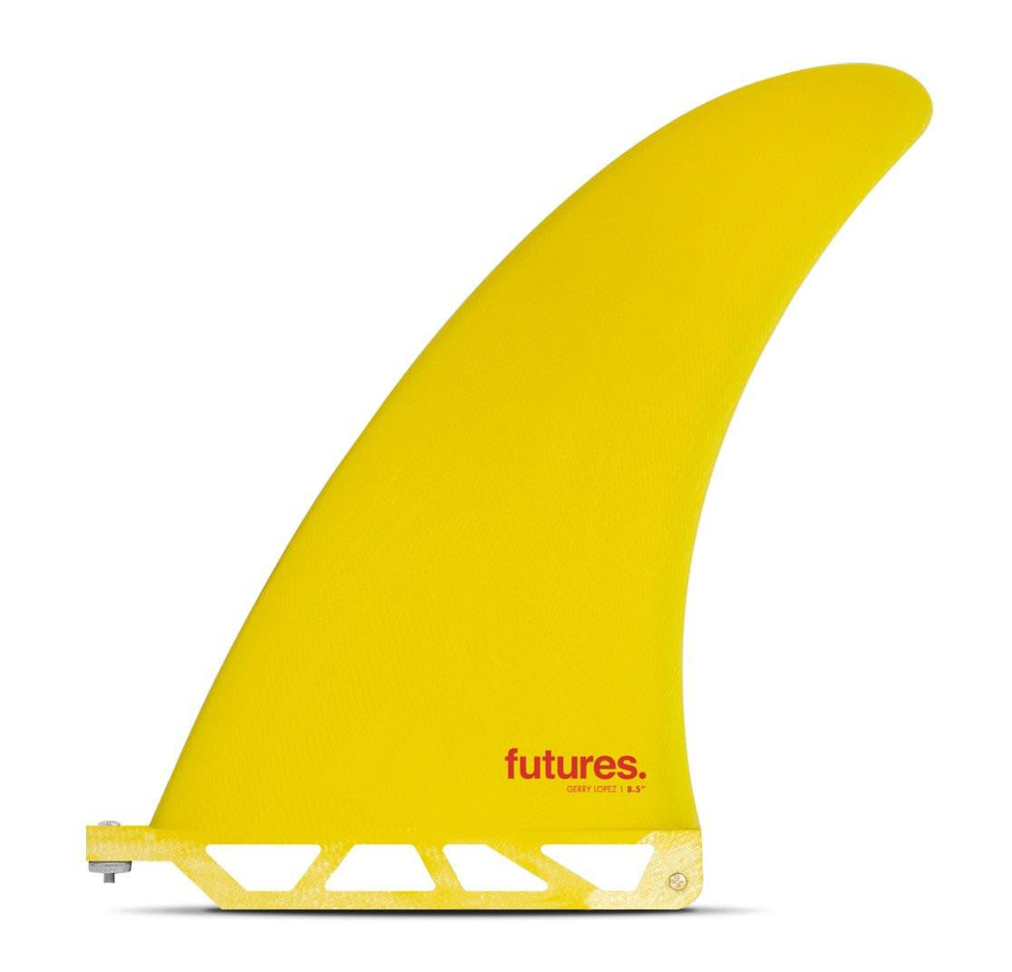Futures Fins Gerry Lopez 8.5 Fiberglass Yellow