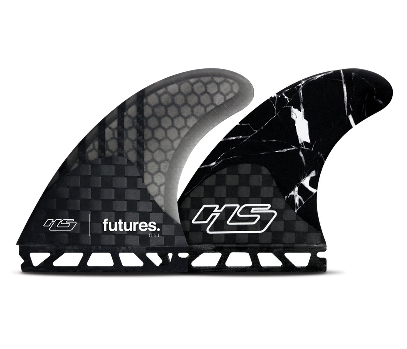 Futures Fins Hs1 V2 Generation 3F Carbon/Smoke/Blk Ma
