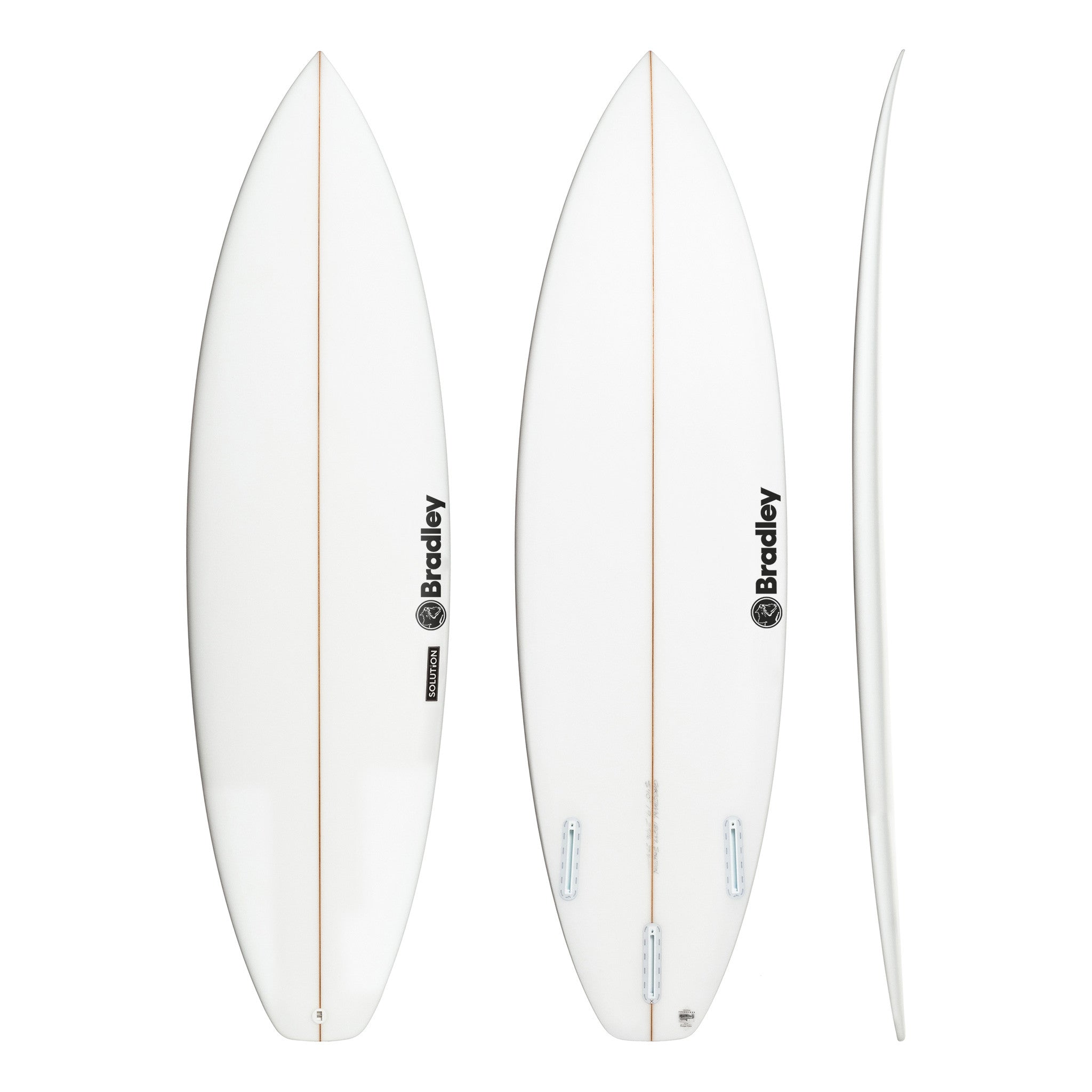 Solution 6'4" x 20 1/2" X 2 3/4" - 37.70L, Squash, 3x FCS 2 Fin Boxes, PU - ID:1138683