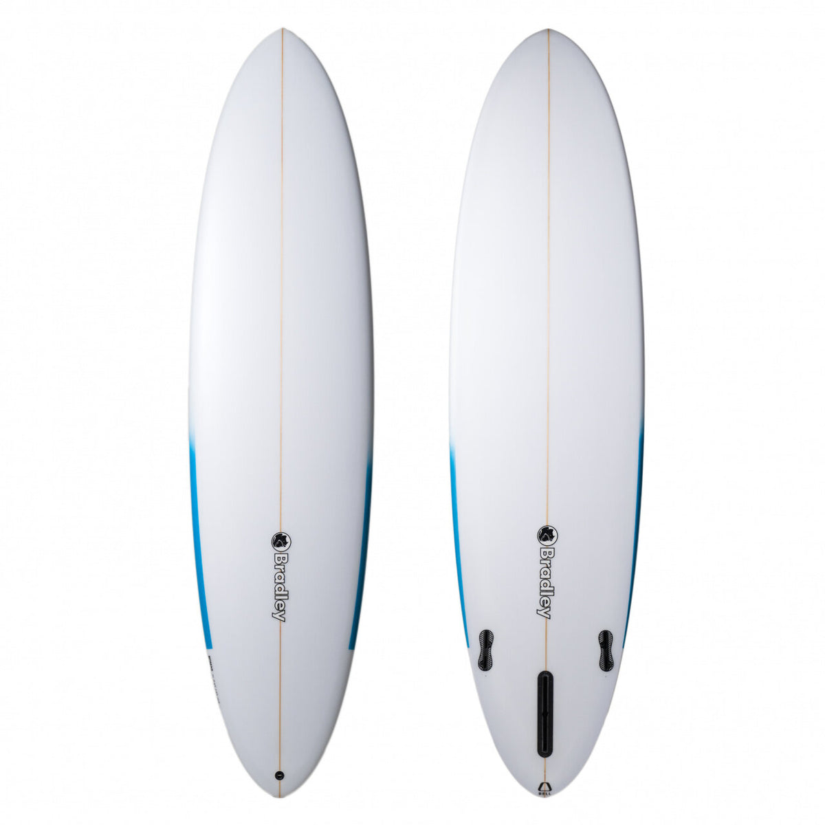 Nomad 6'10" x 20 5/8" X 2 3/4" - 42.40L, Round, 3x Single + 2 Boxes Futures Fin Boxes, PU - ID:1143271