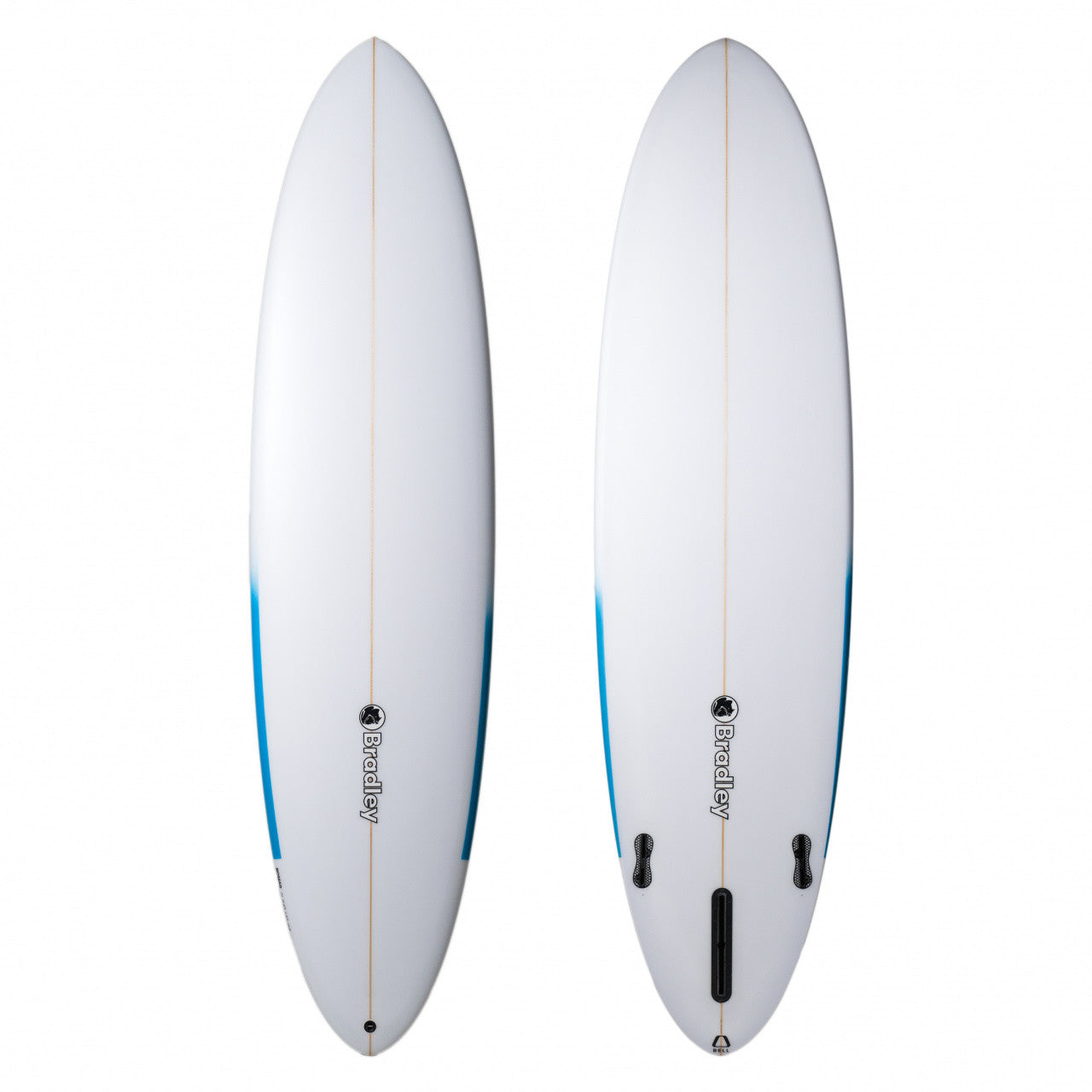 Nomad 6'10" x 20 5/8" X 2 3/4" - 42.40L, Round, 3x Single + 2 Boxes Futures Fin Boxes, PU - ID:1116385