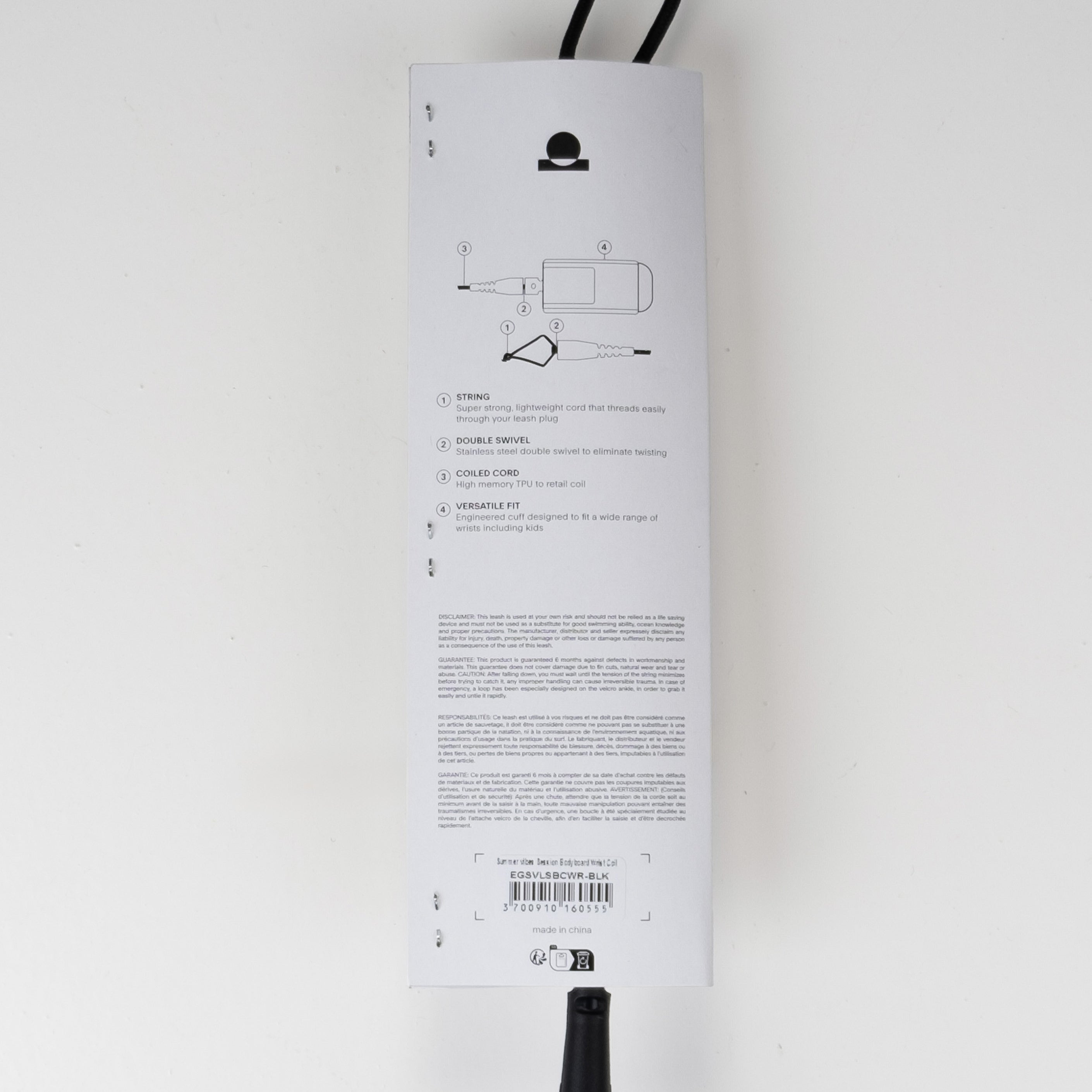Summer Vibes Session Bodyboard Wrist Coil leash