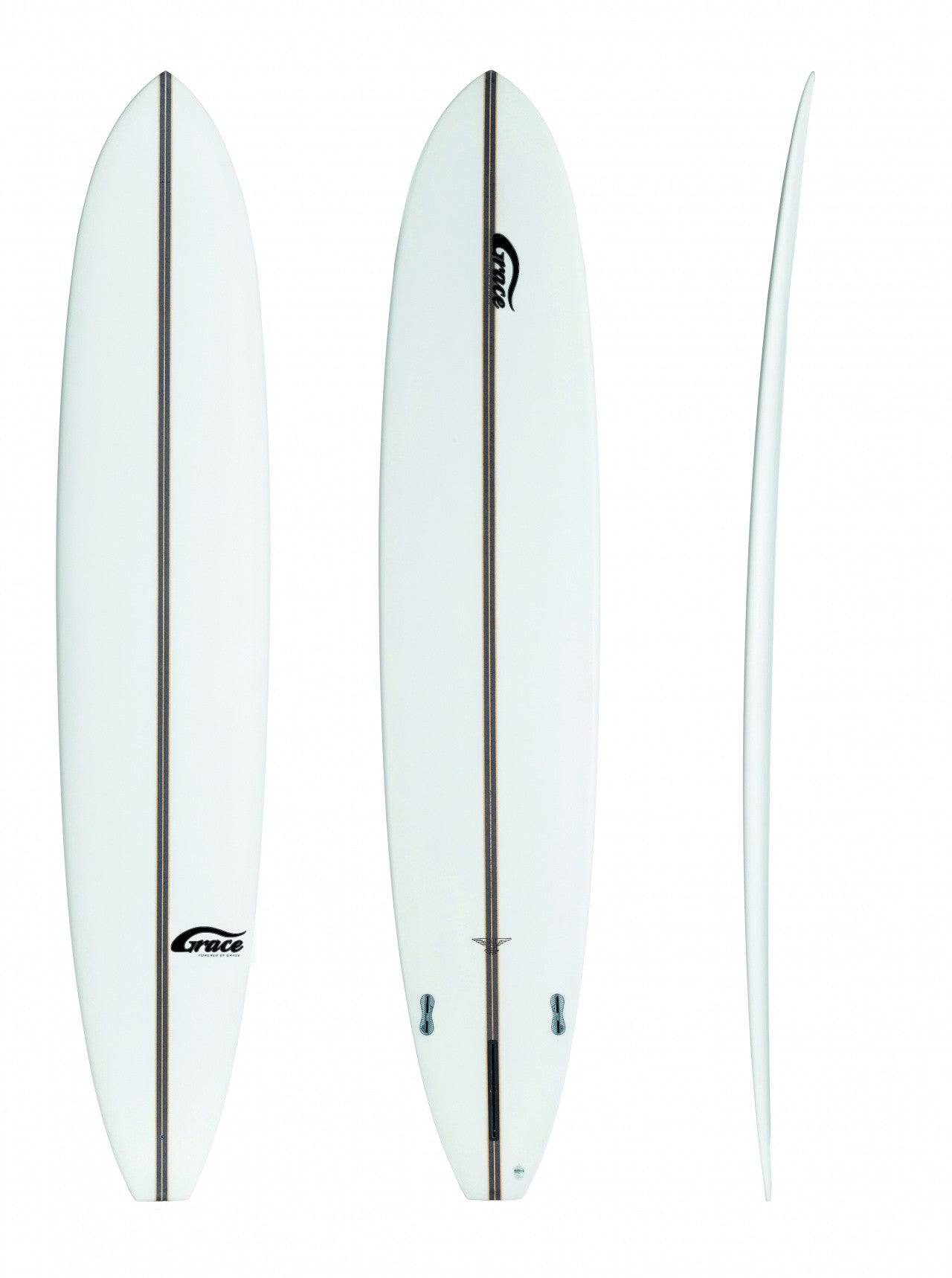 Glider 9'6" x 23" X 3 1/8" - 76.30L, 1x FCS Longboard Fin Box, PU - ID:896262