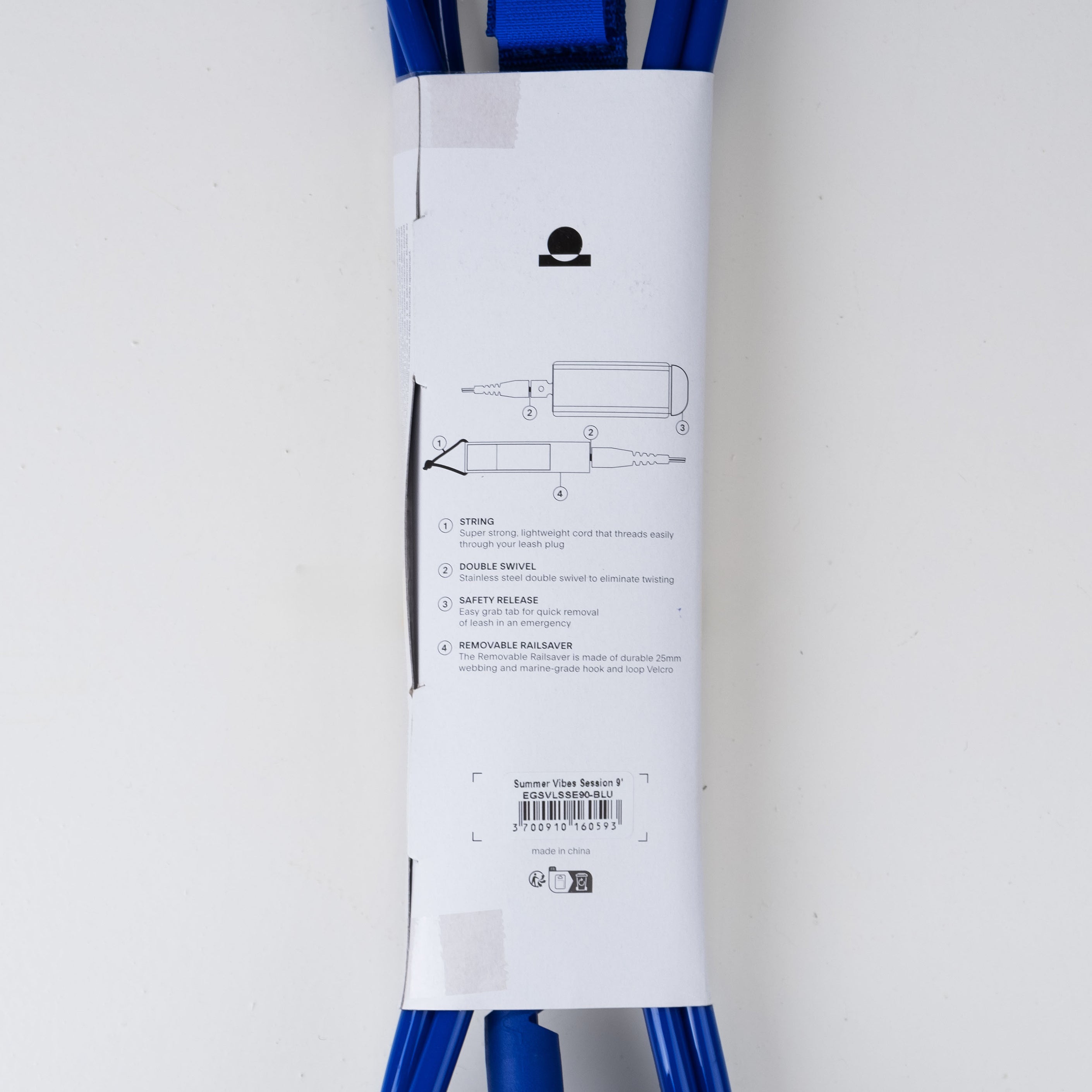 Summer Vibes Session 9ft Longboard Ankle leash