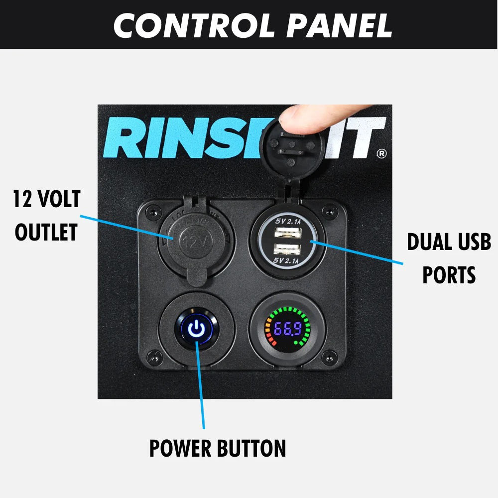 Rinsekit CUBE 4 GALLONS (15 L) ELECTRIC PORTABLE SHOWER