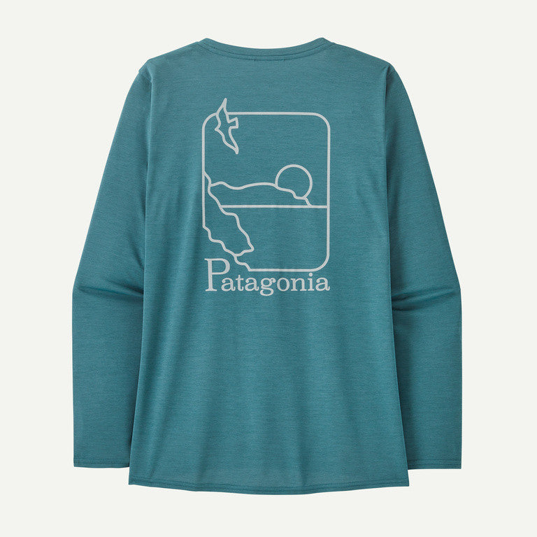 Patagonia W's L/S Cap Cool Daily Graphic Shirt - Waters