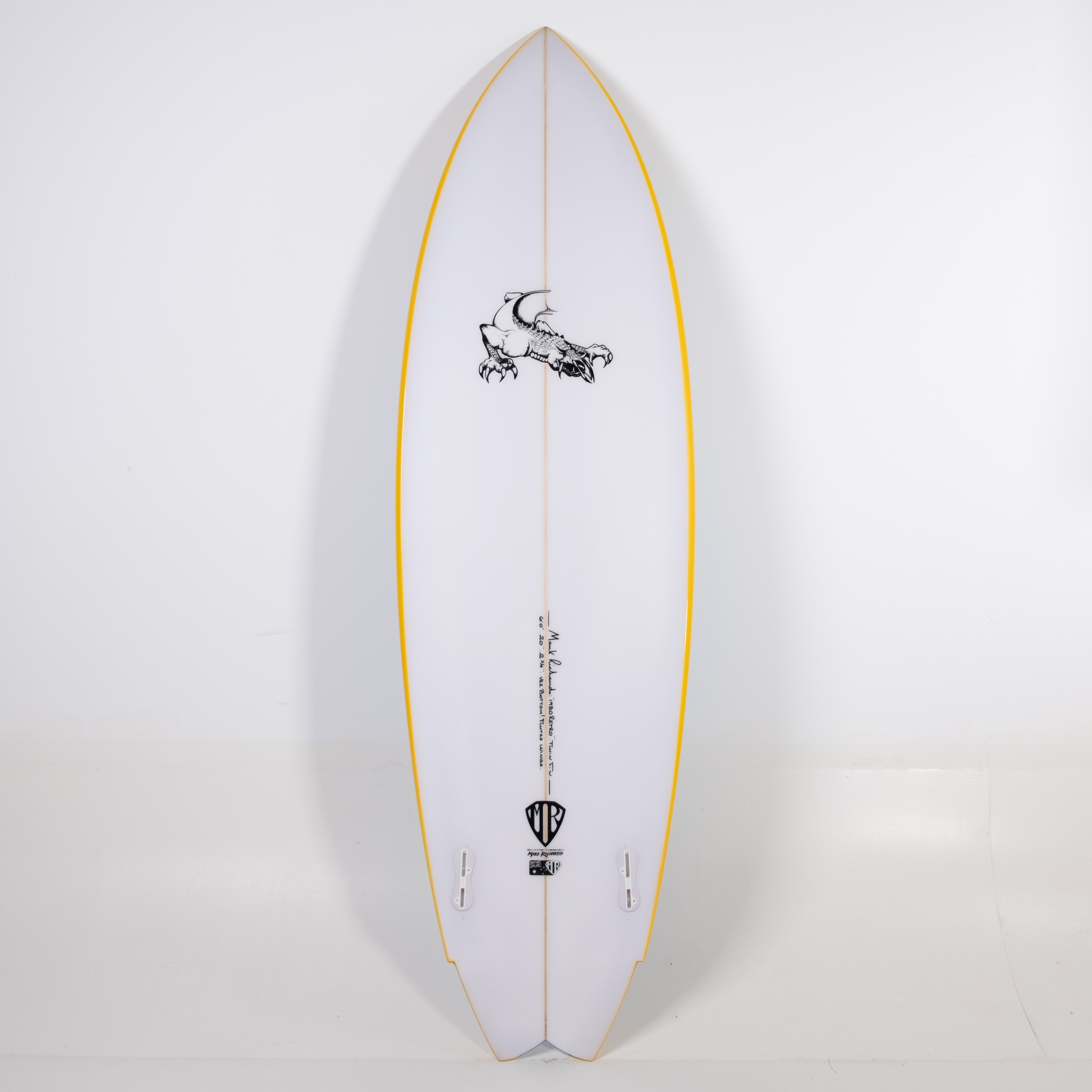 Retro Twin 6'0" x 20" X 2 3/4" - 35.40L, Wing Swallow, 2x FCS 2 Fin Boxes, PU - ID:954880
