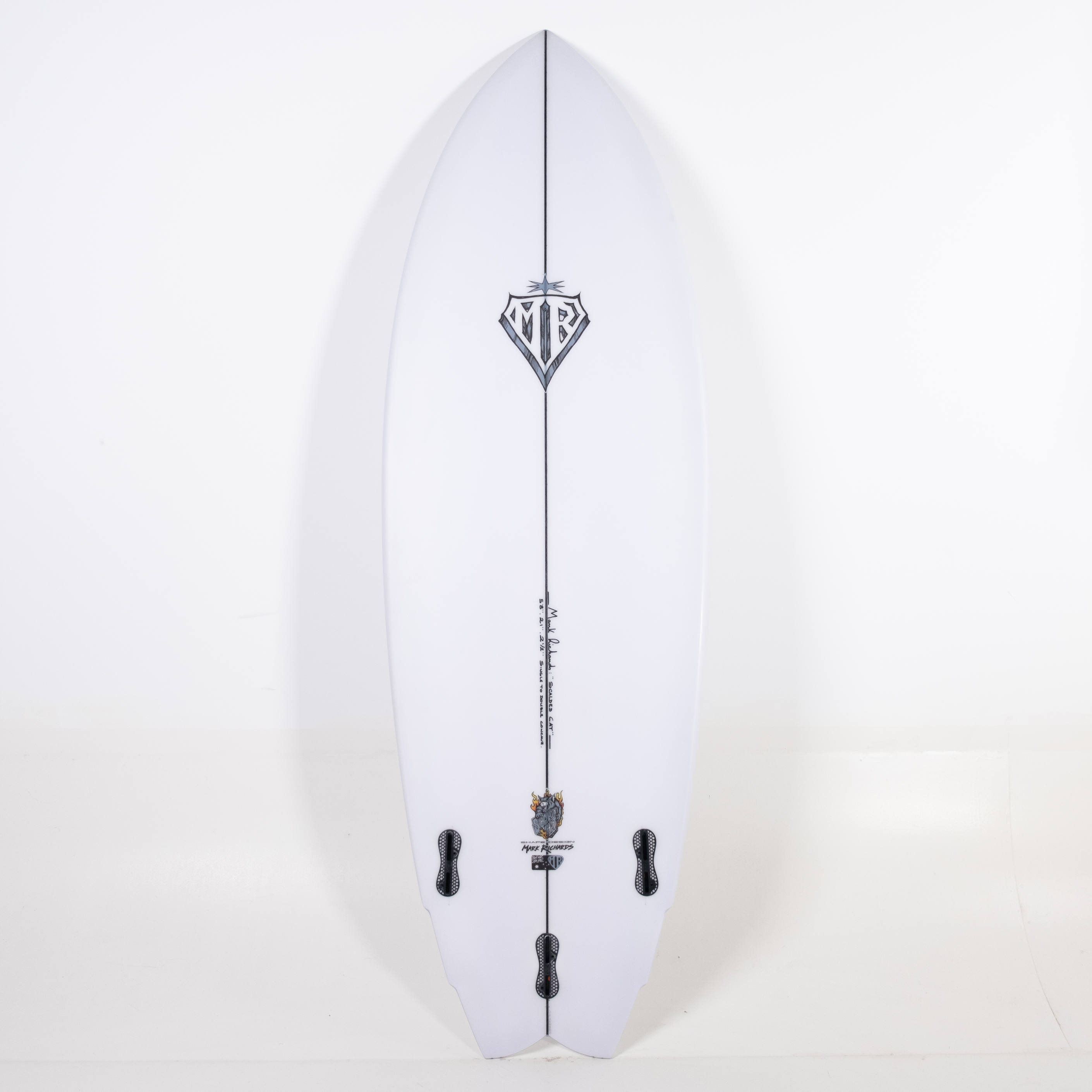 Scalded Cat 5'8" x 21" X 2 1/2" - 33.40L, Wing Swallow, 3x FCS 2 Fin Boxes, PU - ID:988029