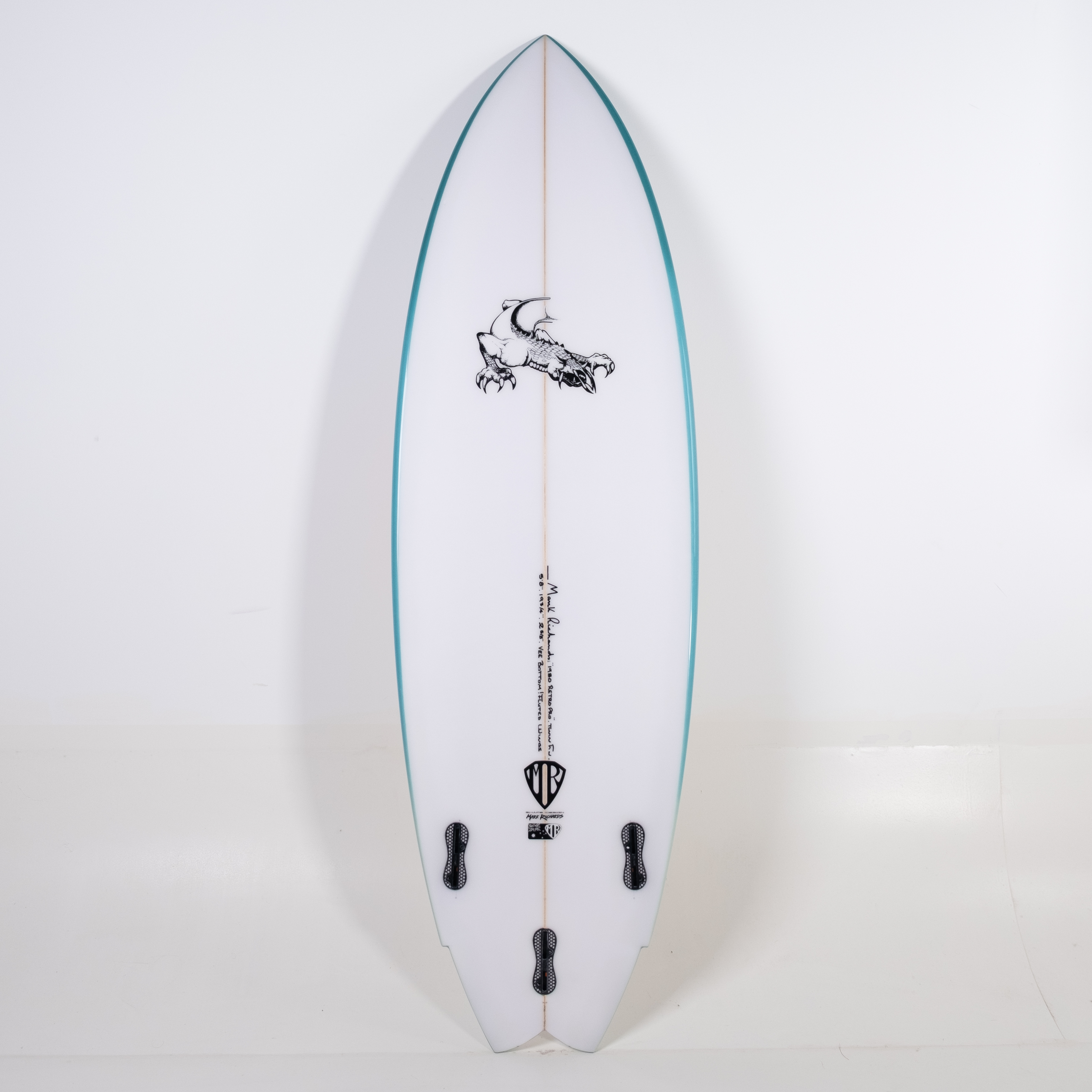 1980 Retro Pro 5'8" x 19 3/4" X 2 5/8" - 32.00L, Wing Swallow, 3x FCS 2 Fin Boxes, PU - ID:1019261