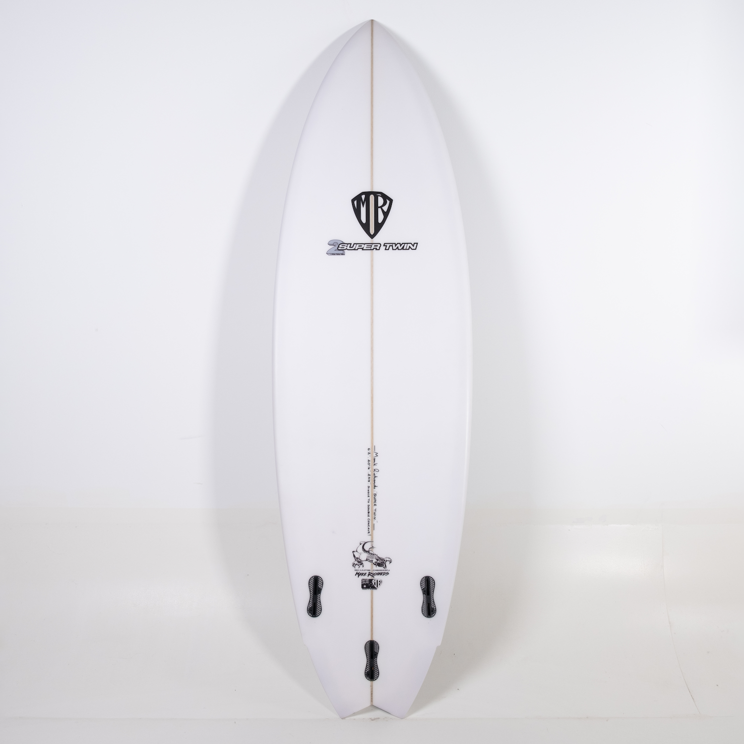 Super Twin 6'2" x 20 1/2" X 2 5/8", 2x FCS 2 Fin Boxes, PU - ID:936199