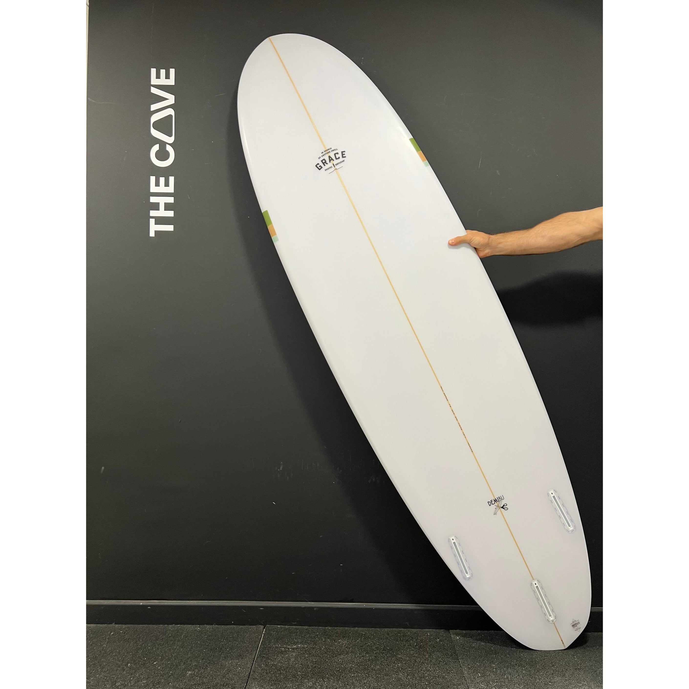 Demibu 7'2" x 22 1/4" X  2 3/4" - 51.00L, Diamond, 3x  Futures Fin Boxes, PU [New] - ID:1049002