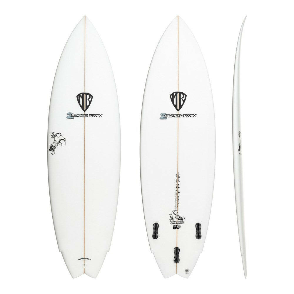 Super Twin 6'2" x 20 1/2" X  2 5/8", 2x  FCS 2 Fin Boxes, PU - ID:936199 | Retroboard | Mark Richards | sb936199