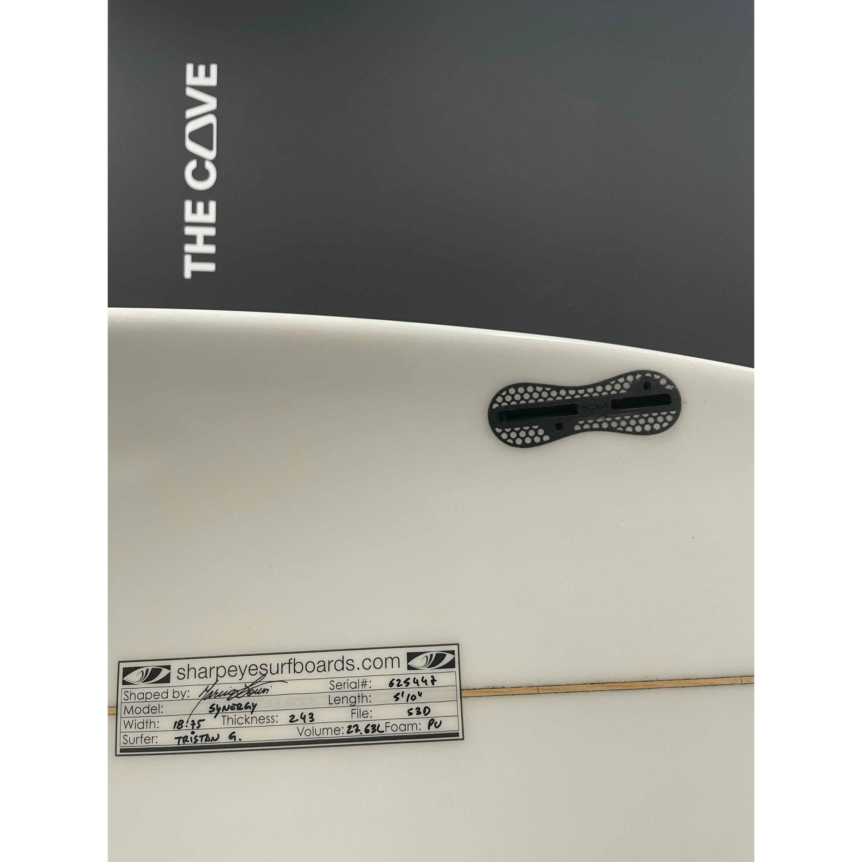 SYNERGY 5'10" x 18 3/4" X  2 3/8" - 27.63L, 3x  FCS 2 Fin Boxes, PU [Good] - ID:1015365