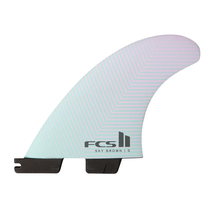FCS Fins Sky Brown PC Small Seafoam/Lavender Tri