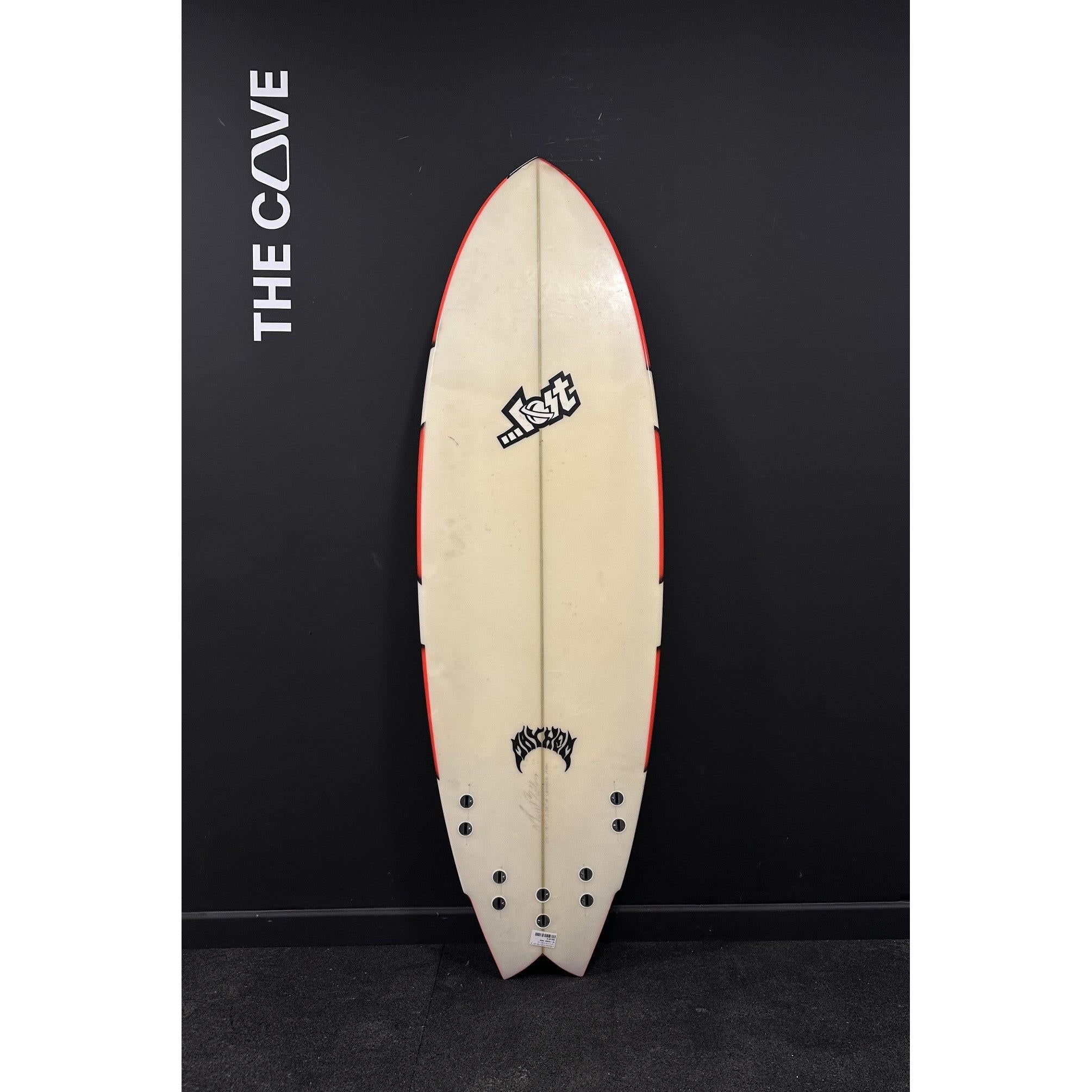 ROUND NOSE FISH 5'9" x 19 1/2" X  2 7/16", 5x  FCS 1 Fin Boxes [Good] - ID:1164800