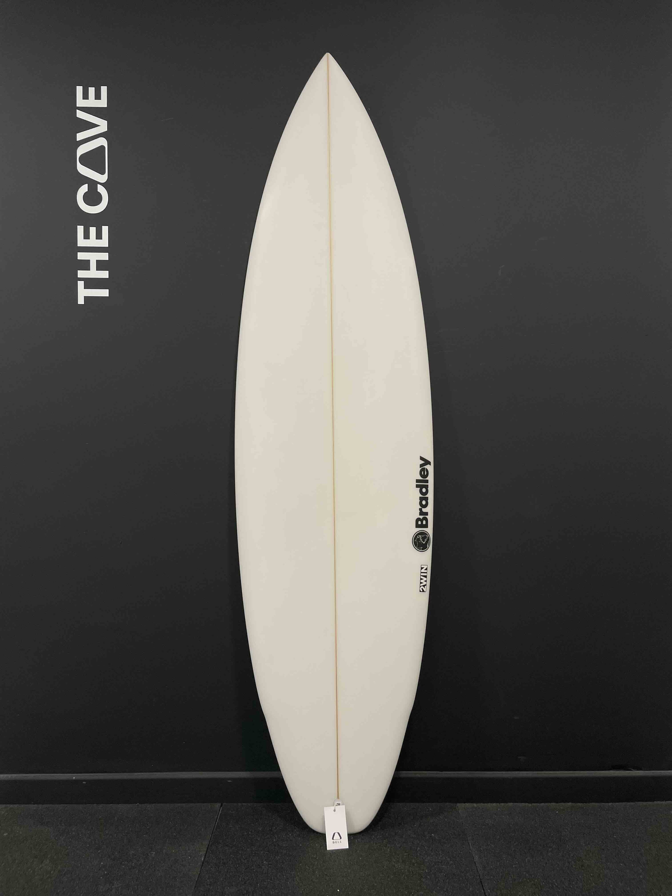 2WIN 6'4" x 20 3/8" X  2 3/4" - 37.00L, 2x  Futures Fin Boxes, PU [New] - ID:895281
