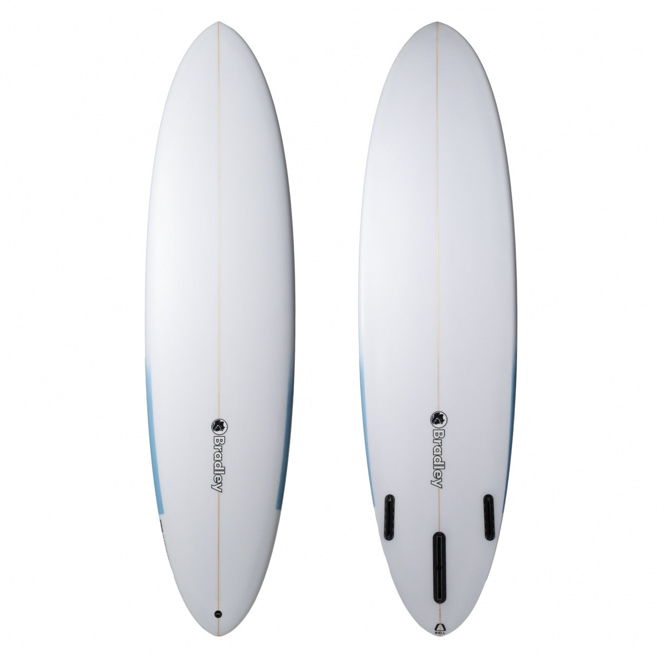 Nomad 6'10" x 20 5/8" X 2 3/4" - 42.40L, Round, 3x Single + 2 Boxes Futures Fin Boxes, PU - ID:980876