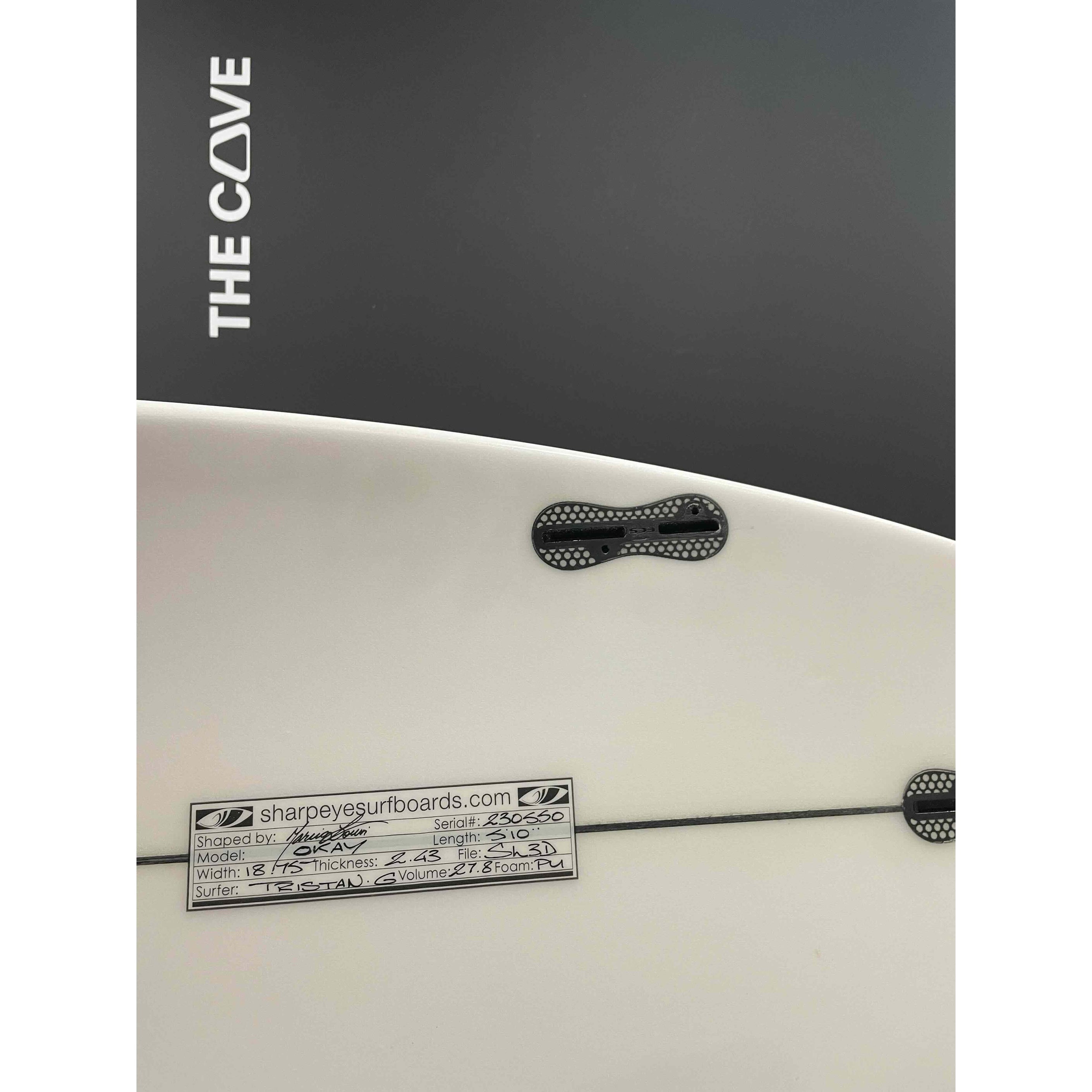OKAY 5'10" x 18 3/4" X  2 9/16" - 27.80L, 3x  FCS 2 Fin Boxes, PU [Good] - ID:1035262