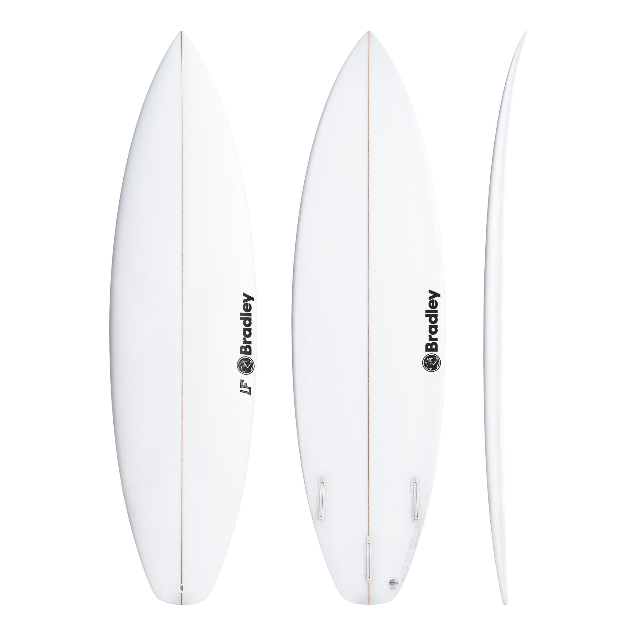 LF 6'1" x  X  2 7/16", Round Square, 3x  Futures Fin Boxes, PU - ID:994223
