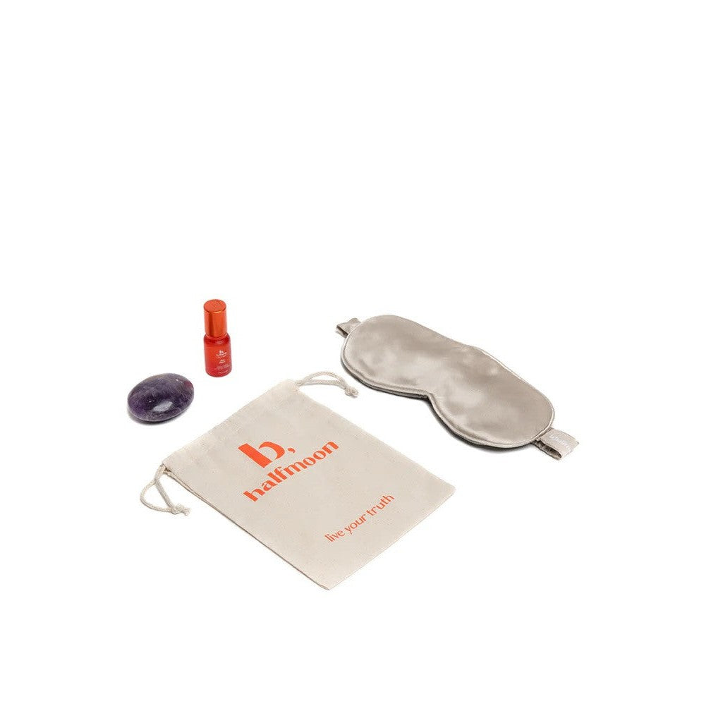 B halfmoon silk sleep mask