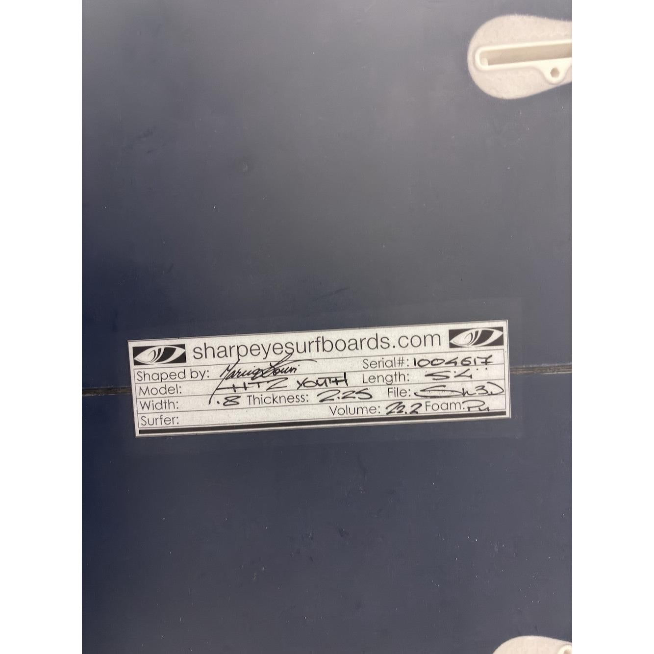 HT2 5'4" x 18" X  2 1/4" - 22.20L, 3x  FCS 2 Fin Boxes, PU [Semi New] - ID:1041018