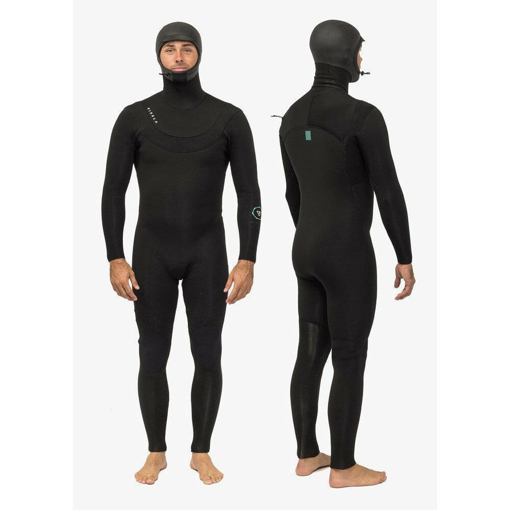 Vissla Wetsuit NEW SEAS 5-4 HOODED V ZIP-BLK | Full Wetsuits | Vissla | prd85747