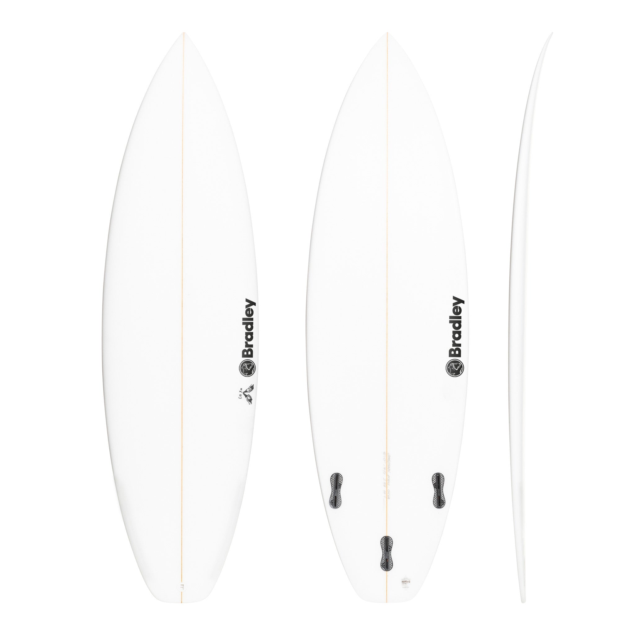On Ya (narrow) 5'6" x 18 1/2" X  2 3/16", Squash, 3x  FCS 2 Fin Boxes, PU - ID:969138