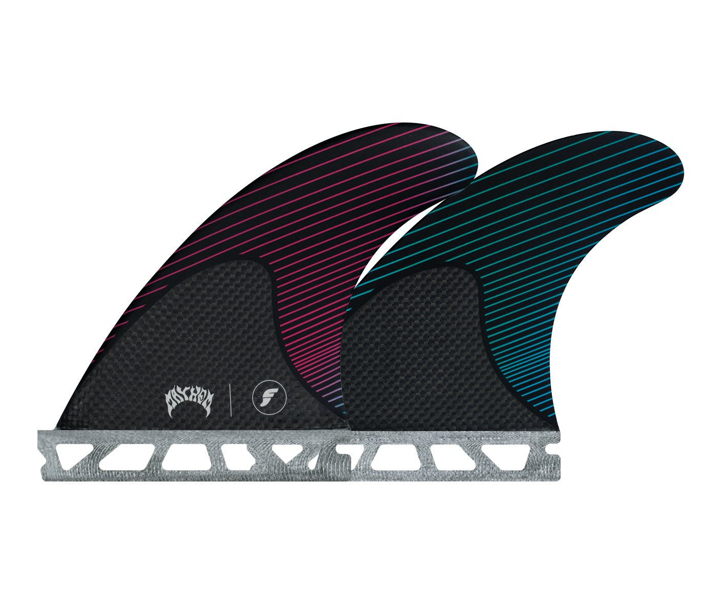 Futures Fins Mayhem Small Thruster Pink/Teal