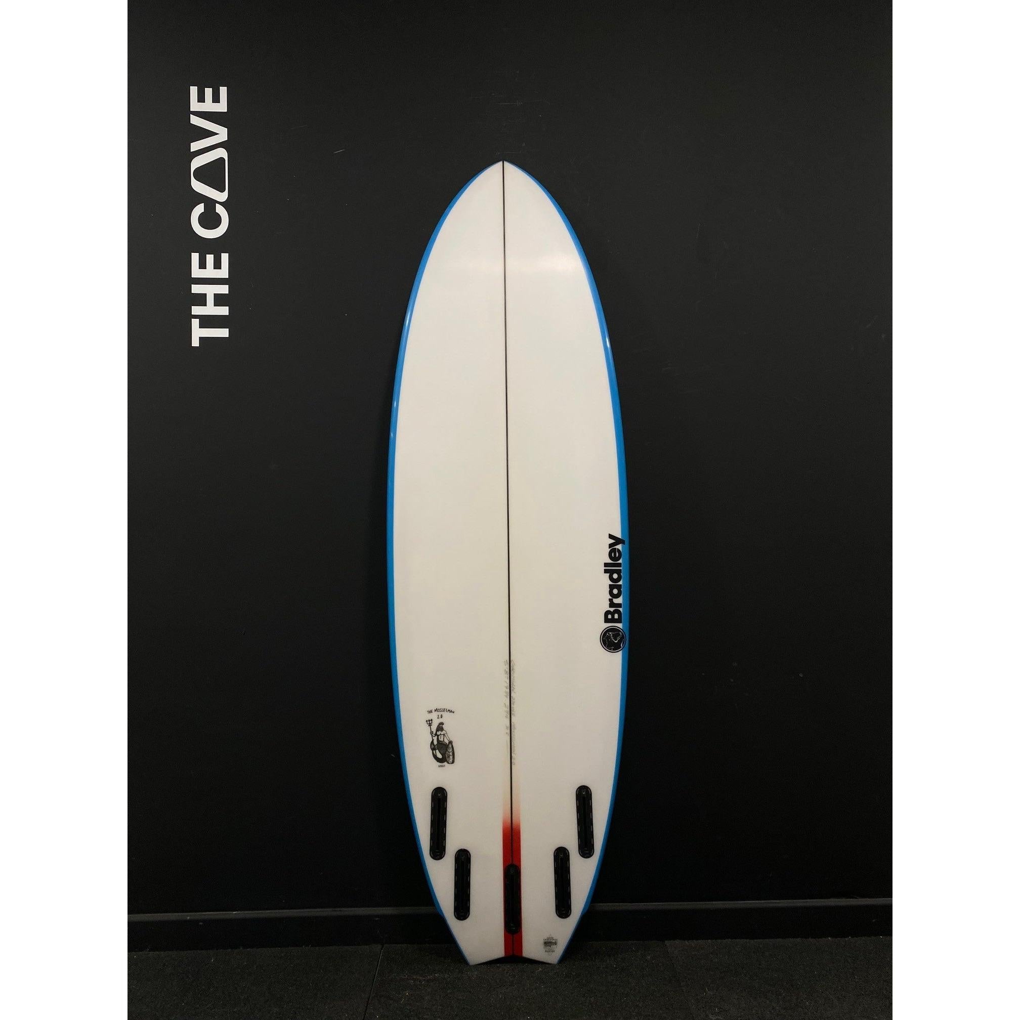 Mosselman 2.0 5'8" x 19 3/4" X  2 7/16" - 31.50L, 5x  Futures Fin Boxes, PU [New] - ID:1137765