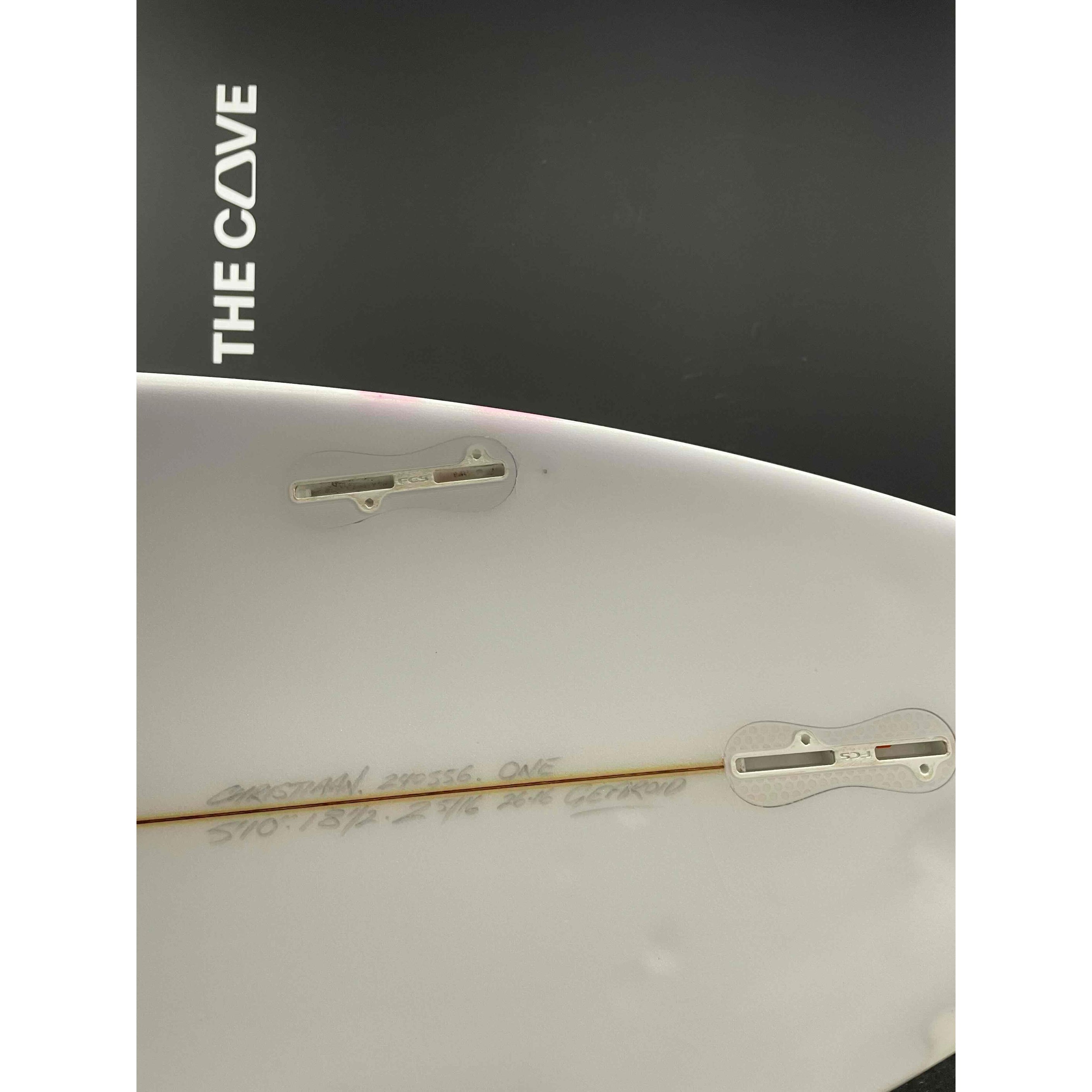 One 5'10" x 18 1/2" X  2 5/16" - 26.16L, 3x  FCS 2 Fin Boxes, PU [Good] - ID:1015080