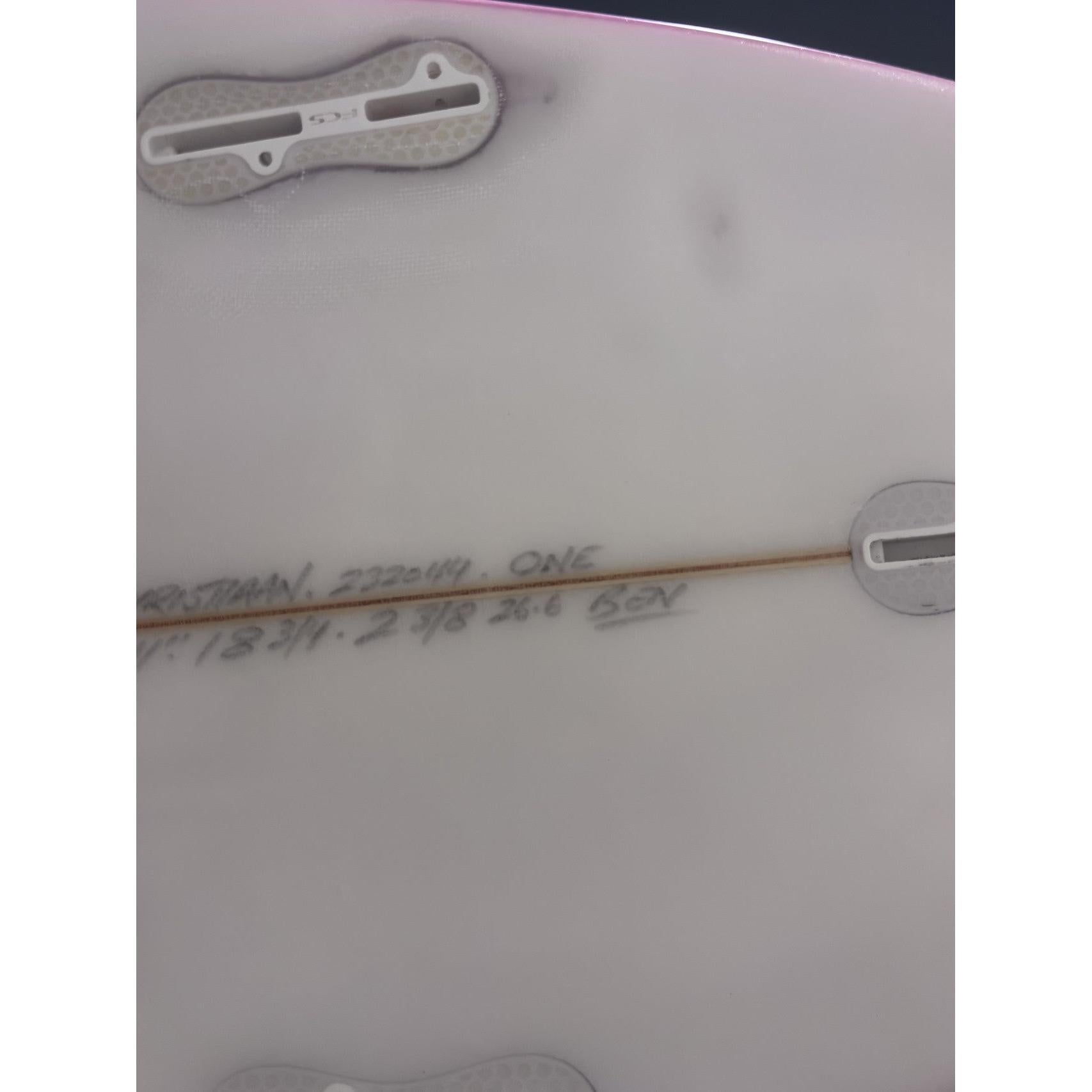 One 5'11" x 18 3/4" X  2 3/8" - 26.60L, 3x  FCS 2 Fin Boxes, PU [Average] - ID:1081594