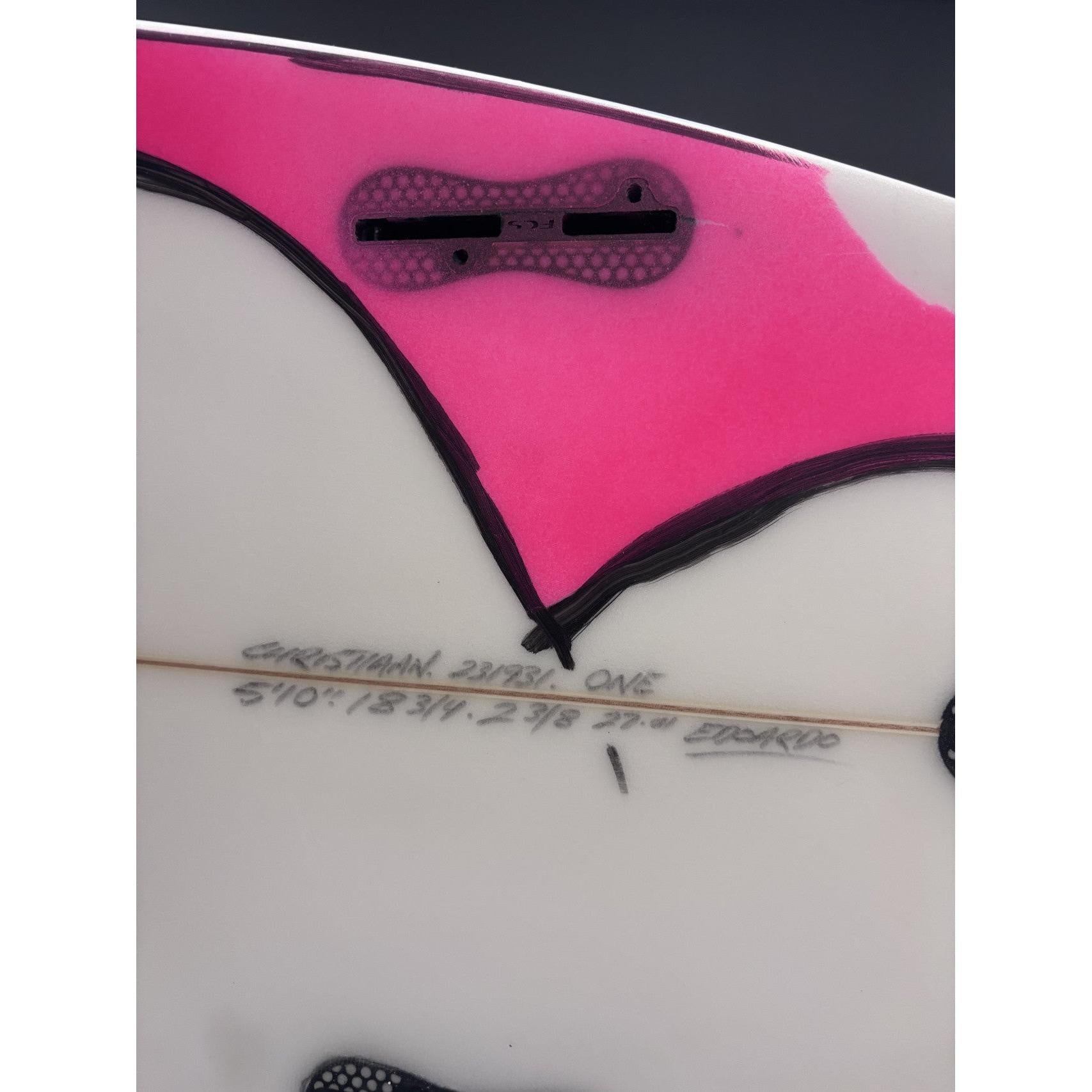 One 5'10" x 18 3/4" X  2 3/8" - 27.00L, 3x  FCS 2 Fin Boxes, PU [Semi New] - ID:904927