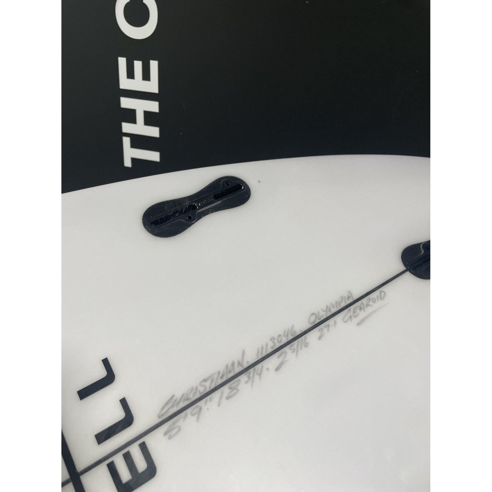 Olympia 5'8" x 18 3/4" X  2 5/16", Squash, 3x  FCS 2 Fin Boxes, PU [Good] - ID:1113046