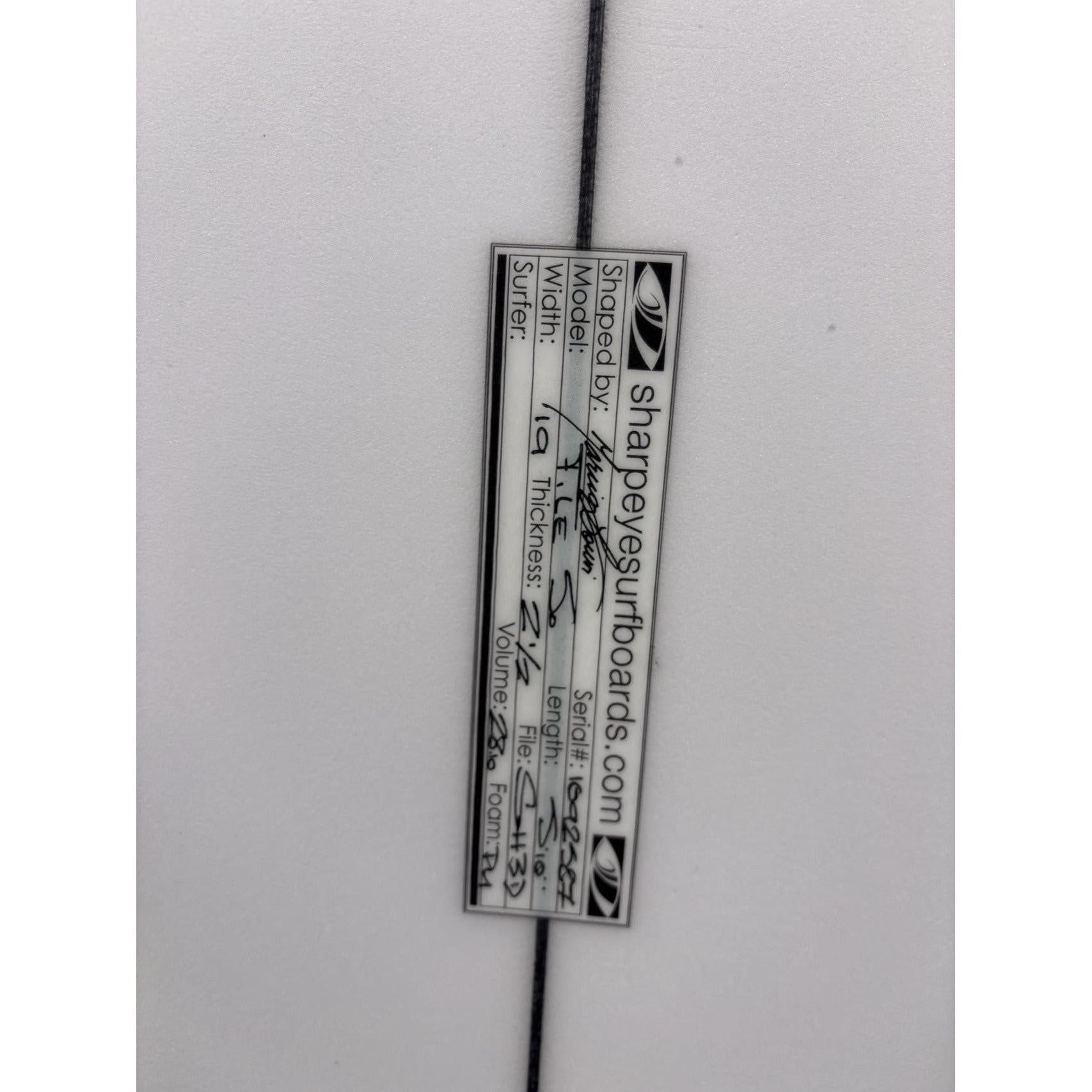 FILE FIFTY 5'10" x 19" X  2 1/2" - 28.10L, Round, 3x  FCS 2 Fin Boxes, PU [New] - ID:1092587