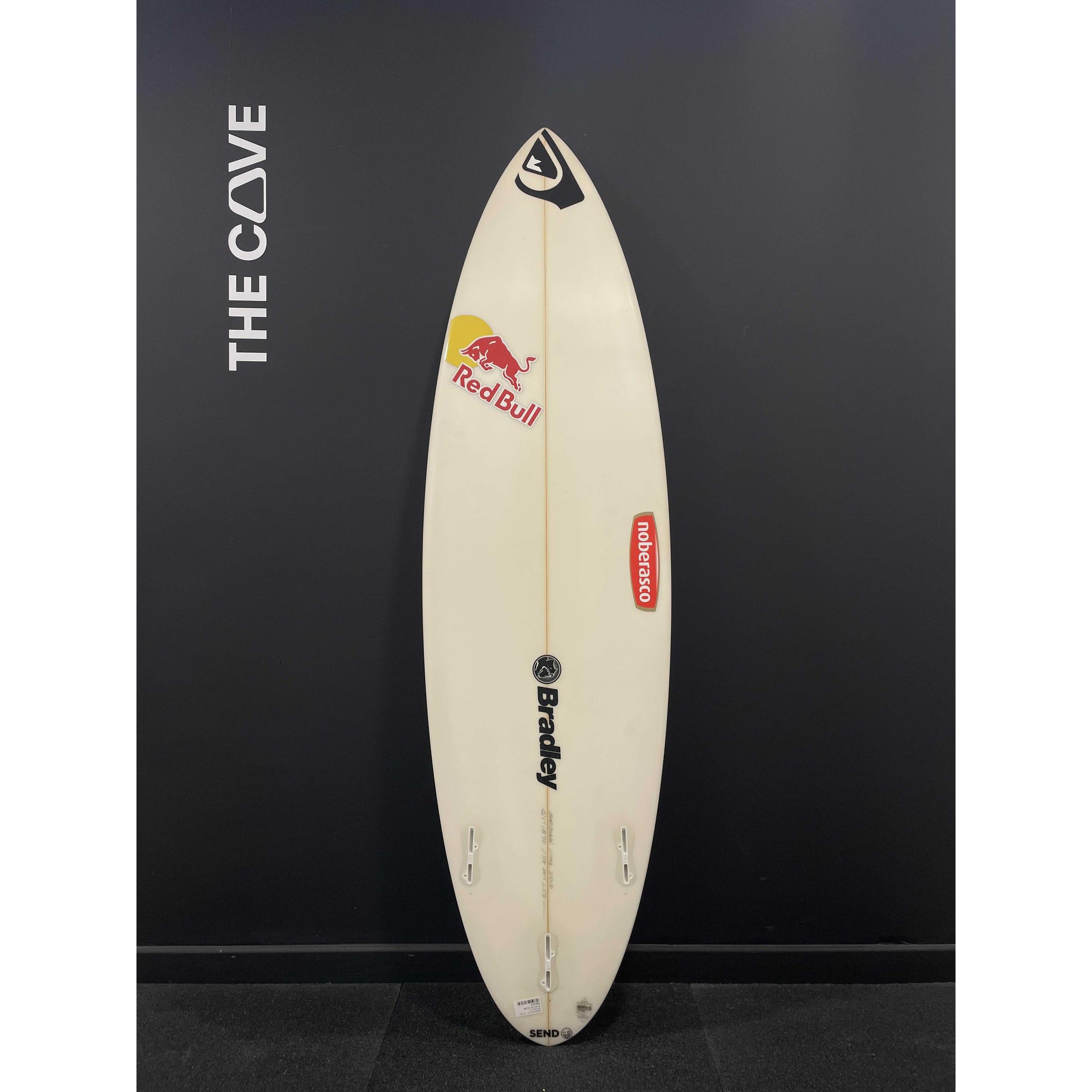 Send 6'1" x 18 7/8" X  2 3/8" - 28.15L, Round Pin, 3x  FCS 2 Fin Boxes, PU [New] - ID:971718