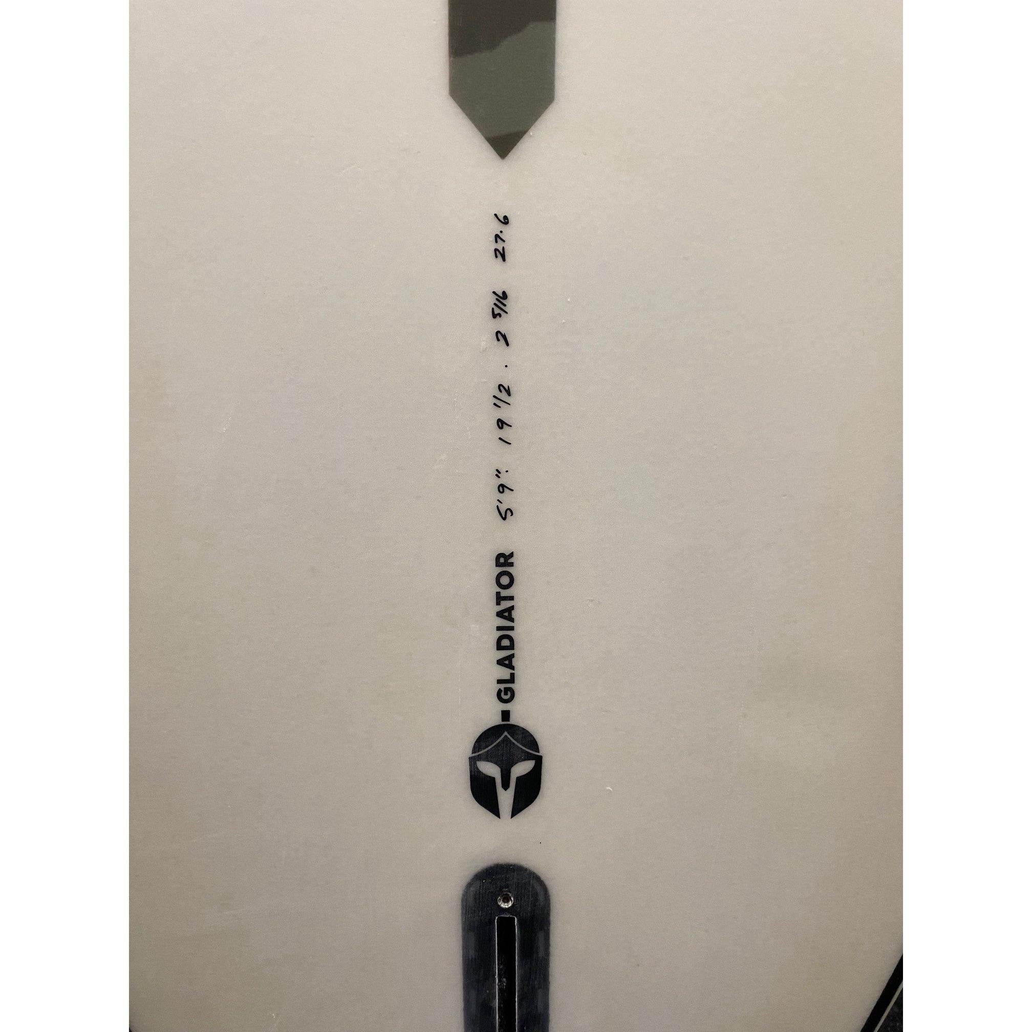 Gladiator 5'9" x 19 1/2" X  2 5/16" - 27.60L, 3x  Futures Fin Boxes, LC6 [Good] - ID:1114894