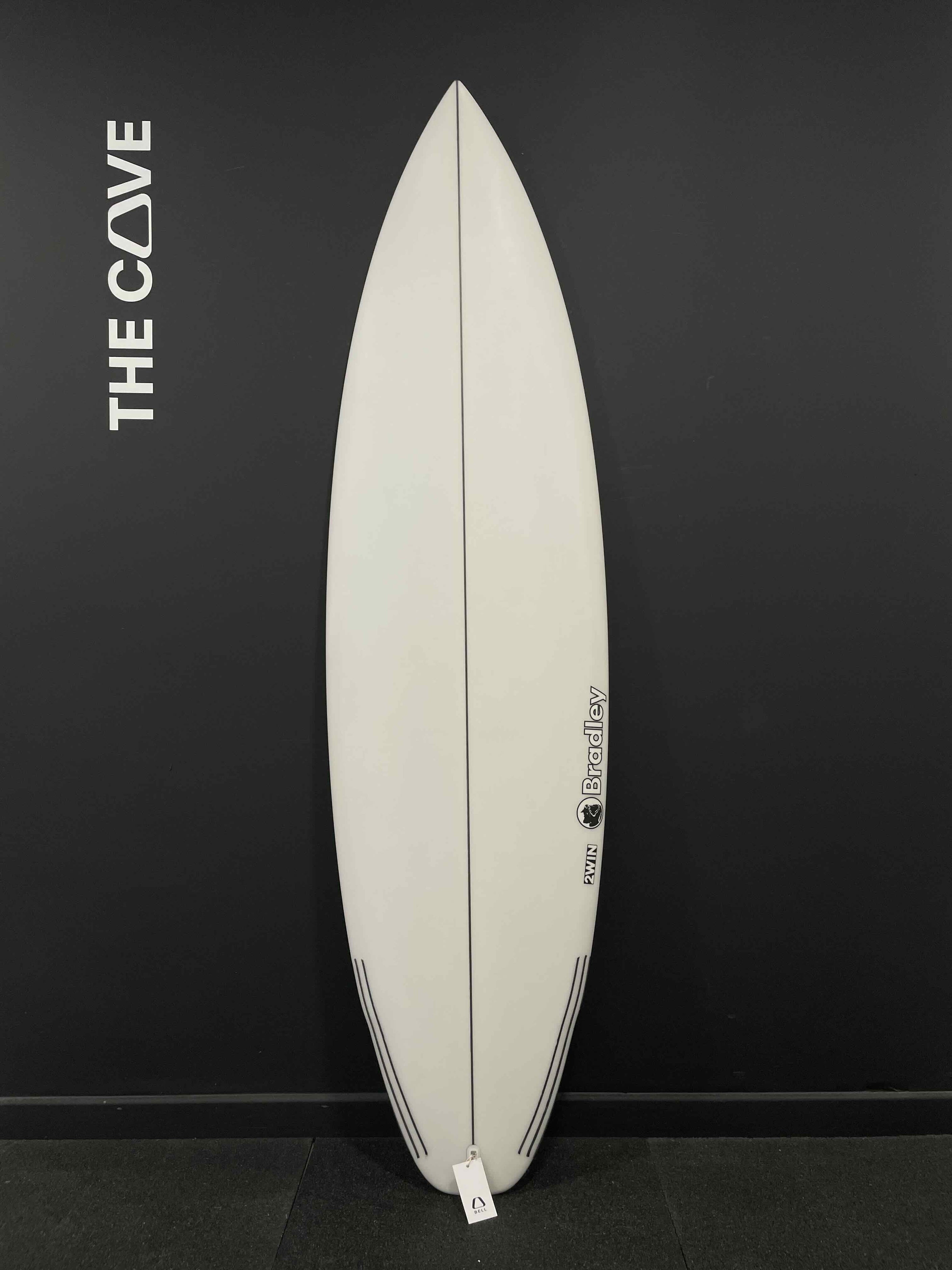 2WIN 6'4" x 20 1/4" X  2 3/4" - 36.80L, 2x  Futures Fin Boxes, PU [New] - ID:895280