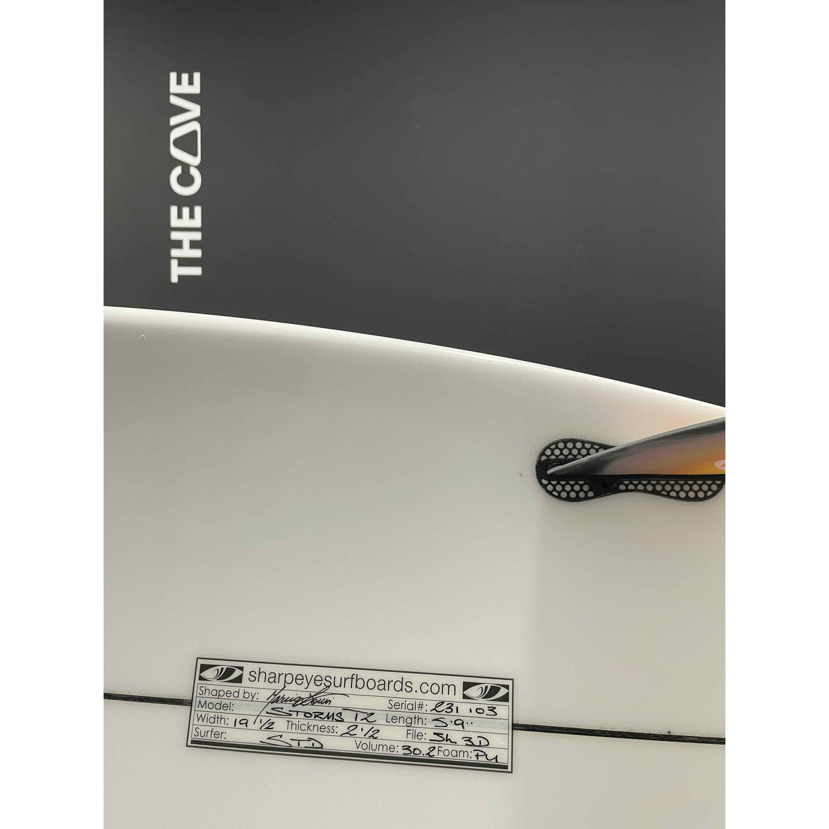 TWIN TURBO 5'9" x 19 1/2" X  , 3x   Fin Boxes [Good] - ID:977919