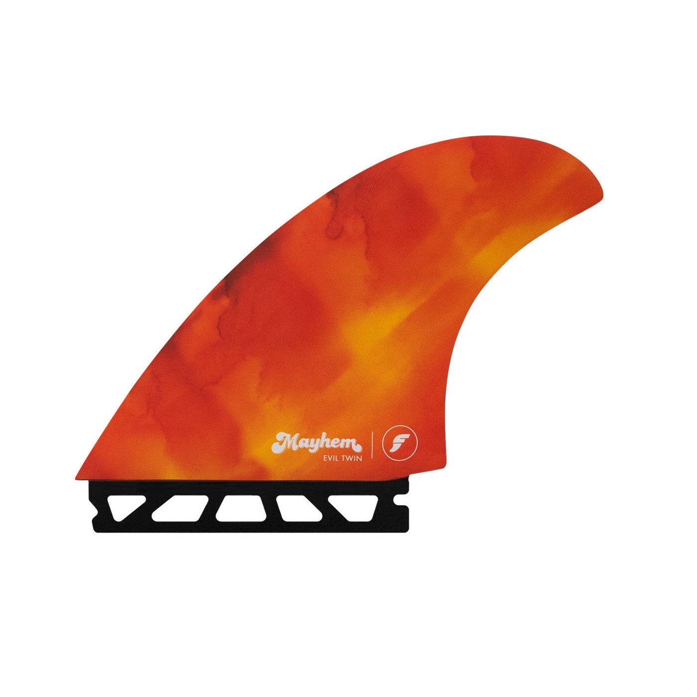 Futures Fins Mayhem Evil Twin+1 Medium Red/Orange