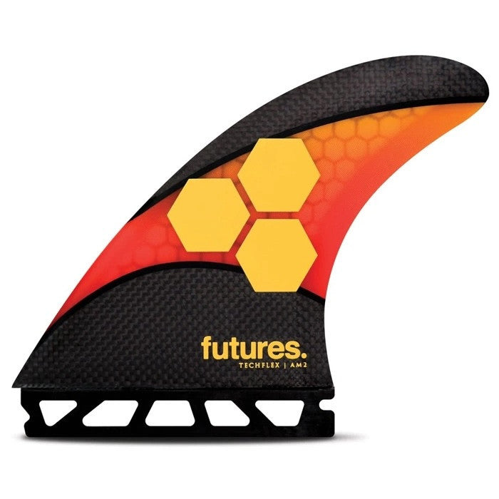 Futures Fins AM2 Techflex Thruster Black-Orange