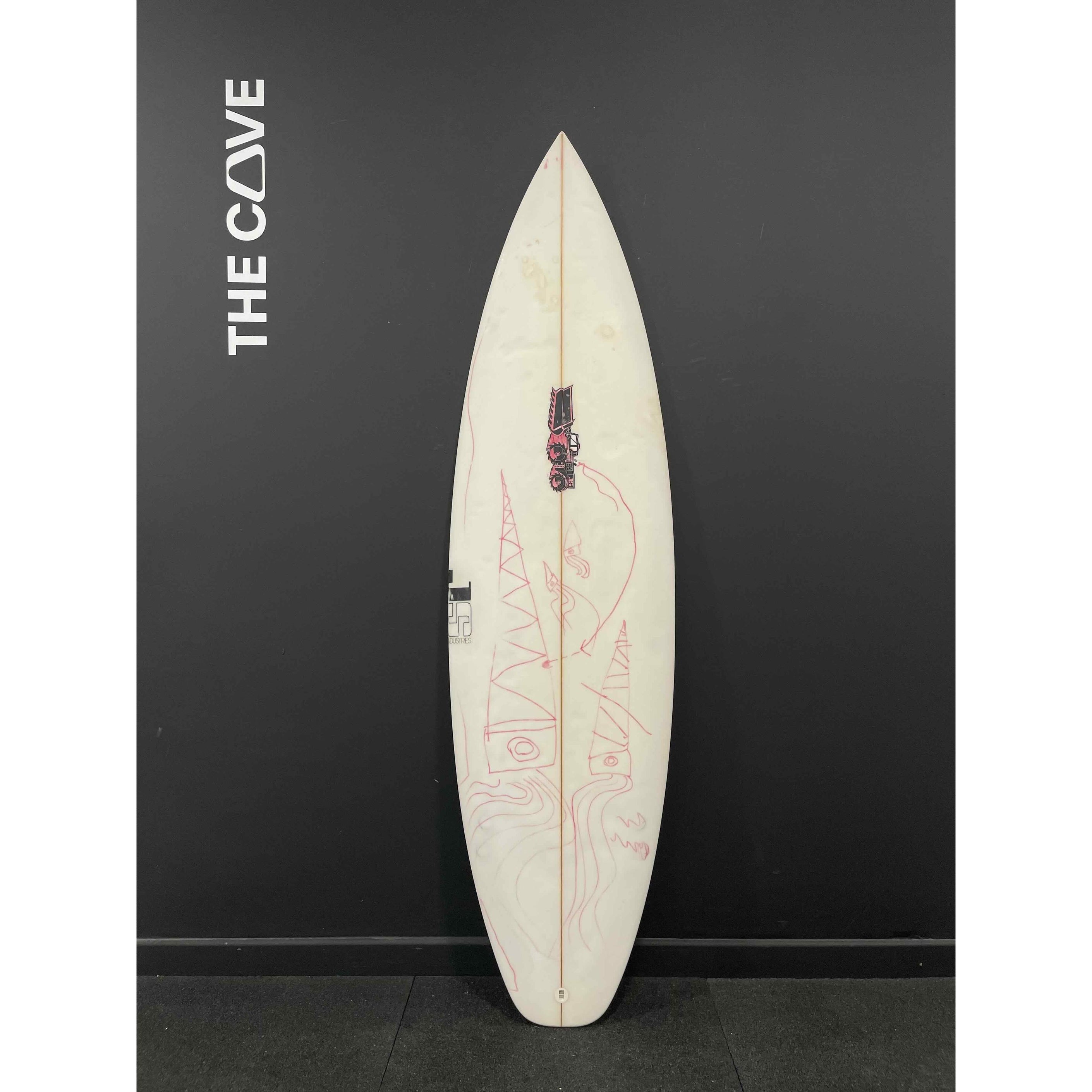 5'9" x 18 3/8" X  2 1/4", 3x  FCS 1 Fin Boxes, PU [Average] - ID:1035251