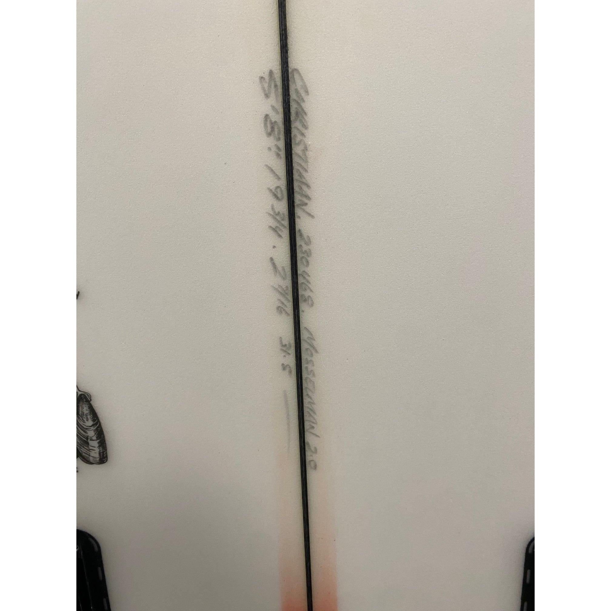 Mosselman 2.0 5'8" x 19 3/4" X  2 7/16" - 31.50L, 5x  Futures Fin Boxes, PU [New] - ID:1137765