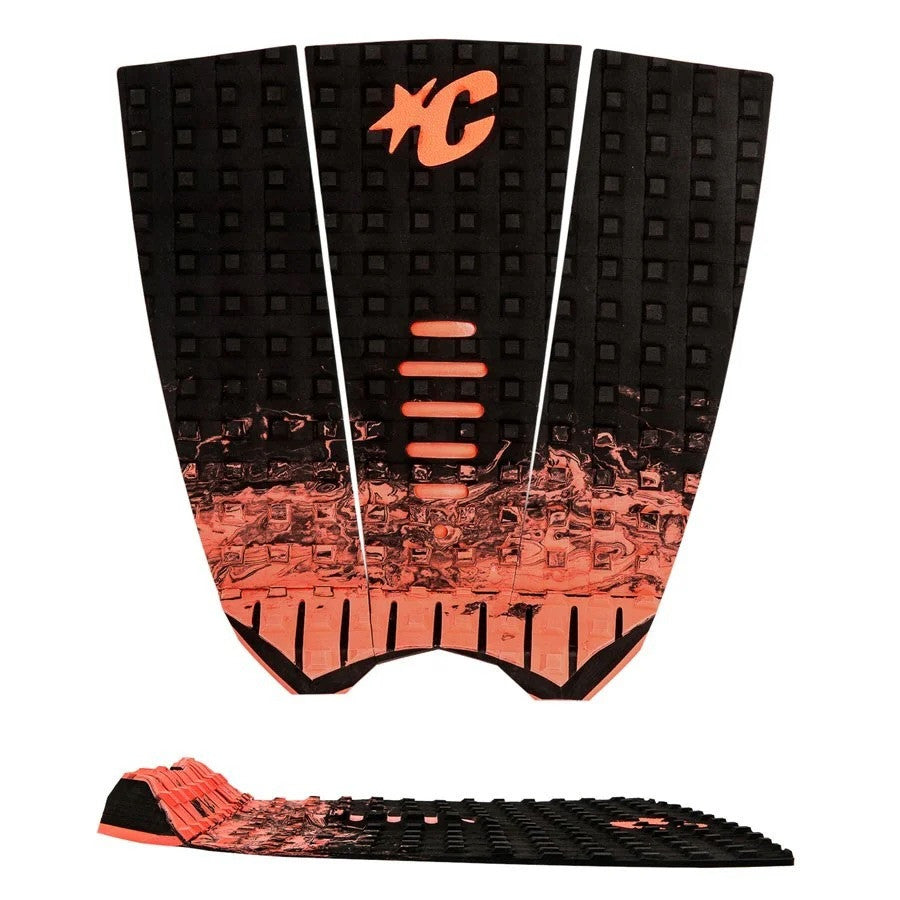 Creatures Traction Mick Fanning Negro Fade Fluor Red