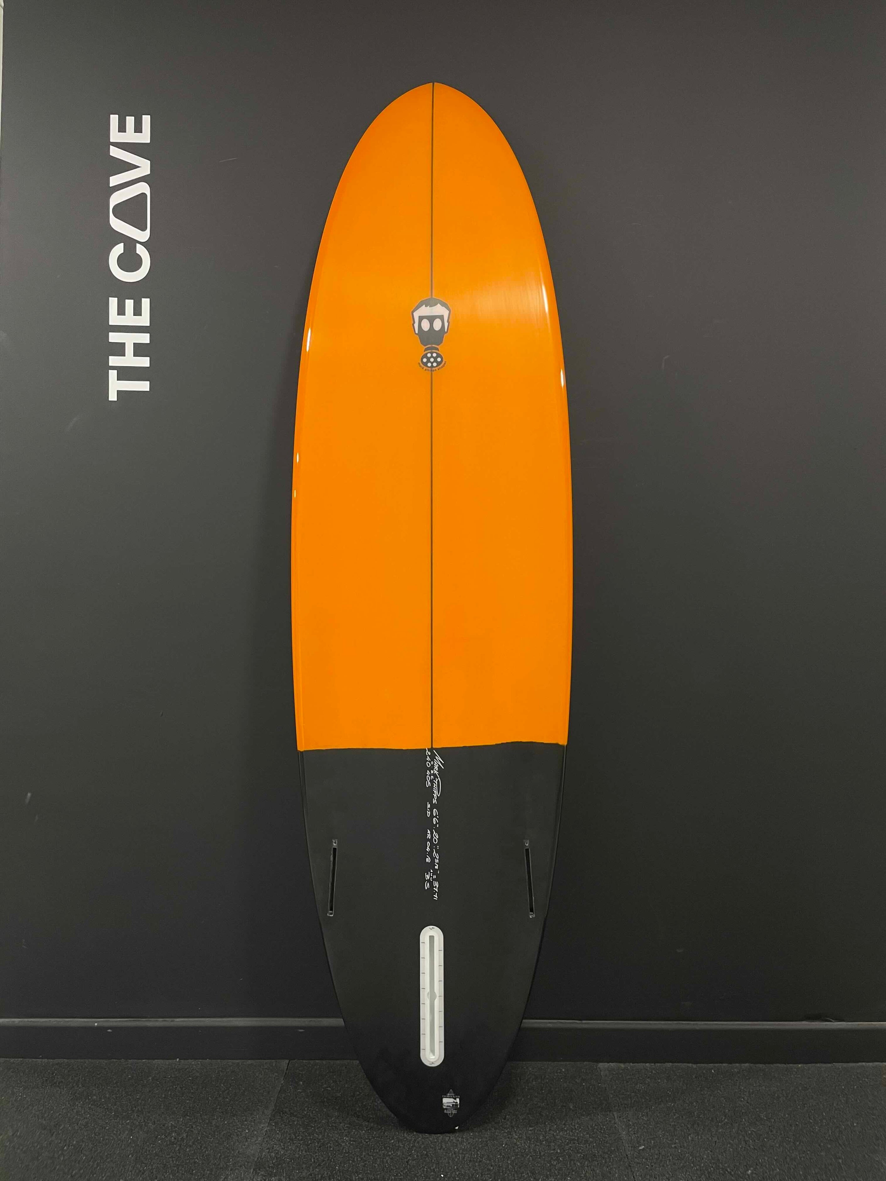 One Bad Egg (Standard) 6'6" x 20" X  2 5/8" - 37.71L, 3x  Single + 2 Boxes Futures Fin Boxes, PU [New] - ID:895790