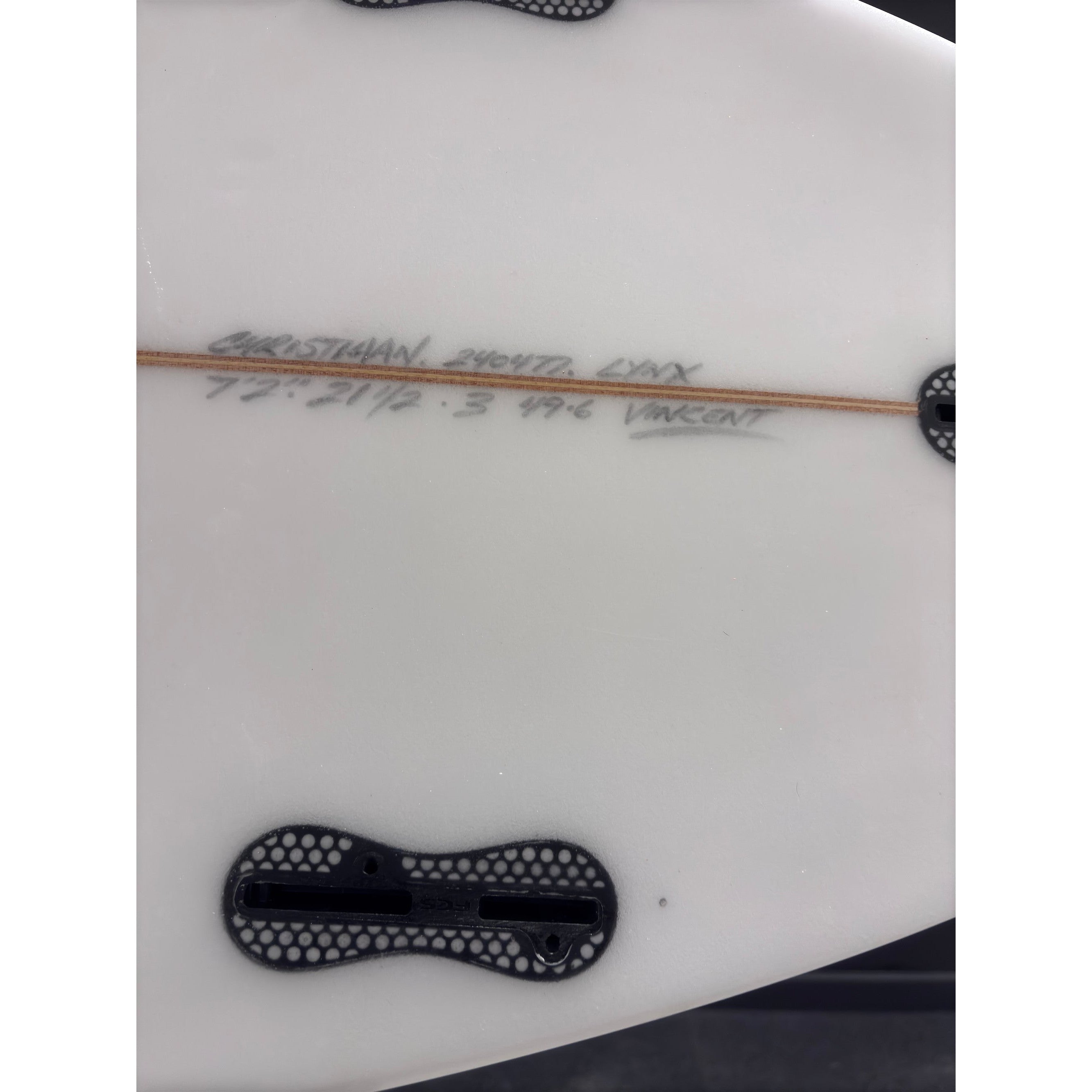 Lynx 7'2" x 21 1/2" X  3" - 49.60L, 3x  FCS 2 Fin Boxes [New] - ID:952791