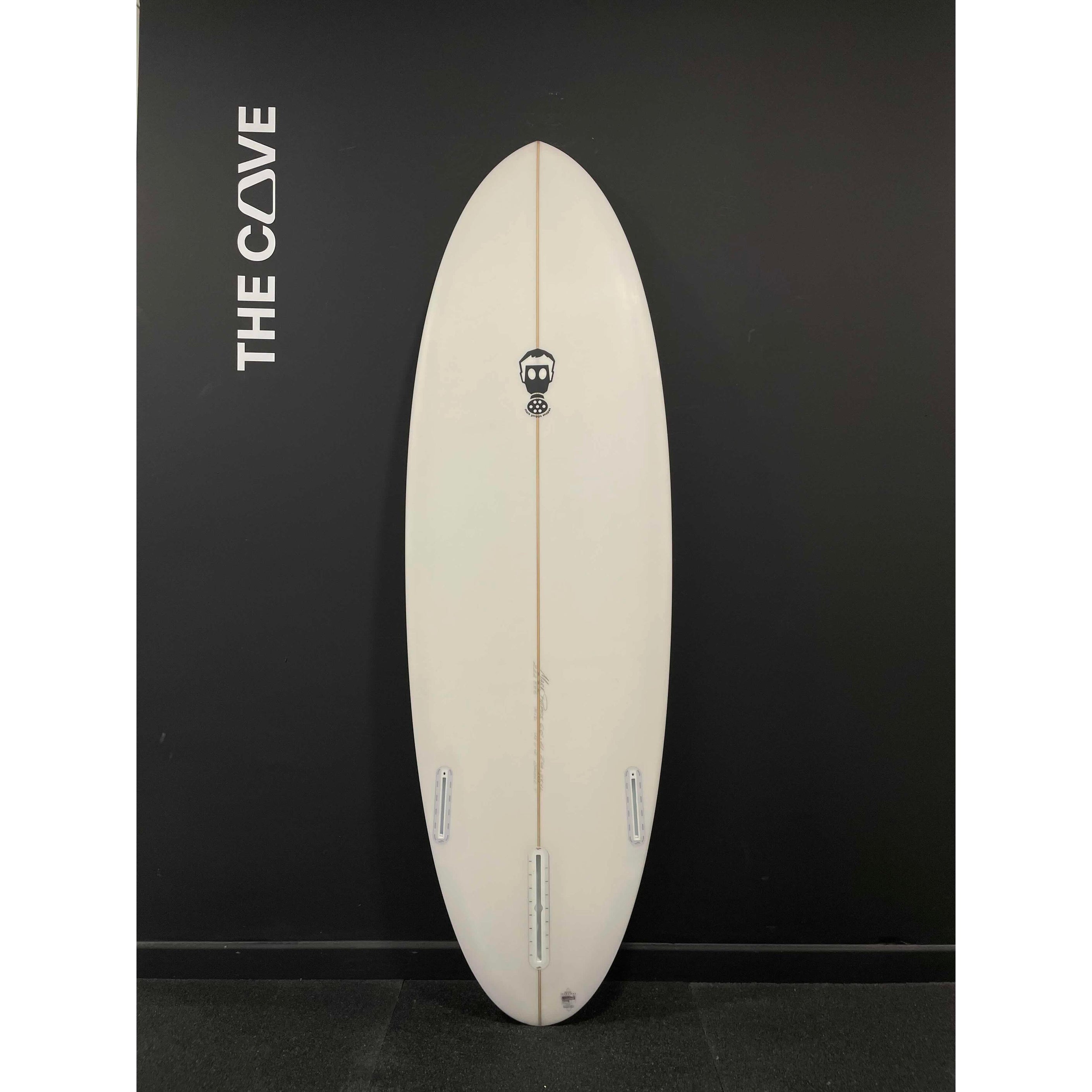 One Bad Egg (wide) 6'0" x 21" X  2 3/4", 3x  Single + 2 Boxes Futures Fin Boxes, PU [New] - ID:959288