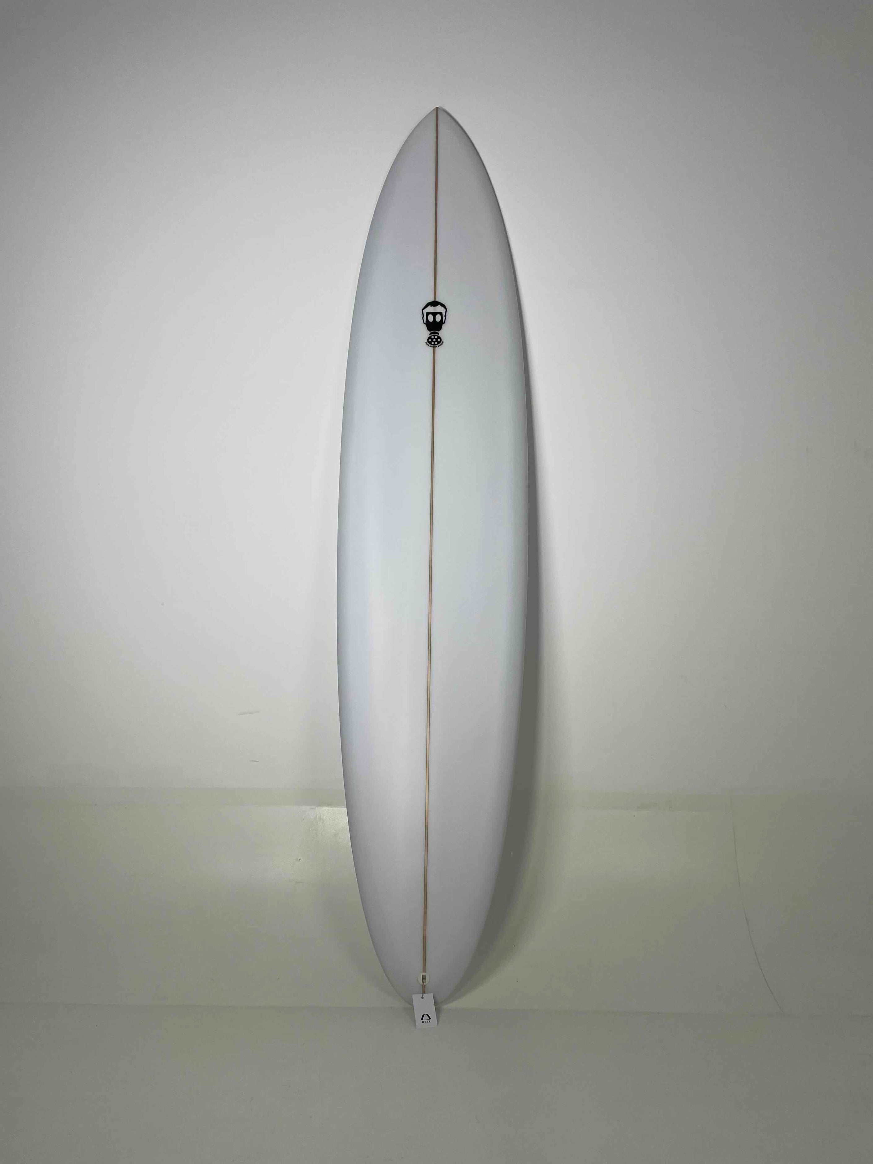One Bad Egg (Standard) 8'2" x 21 1/4" X  3" - 57.10L, Round Pin, 3x  Single + 2 Boxes Futures Fin Boxes, PU [New] - ID:959375