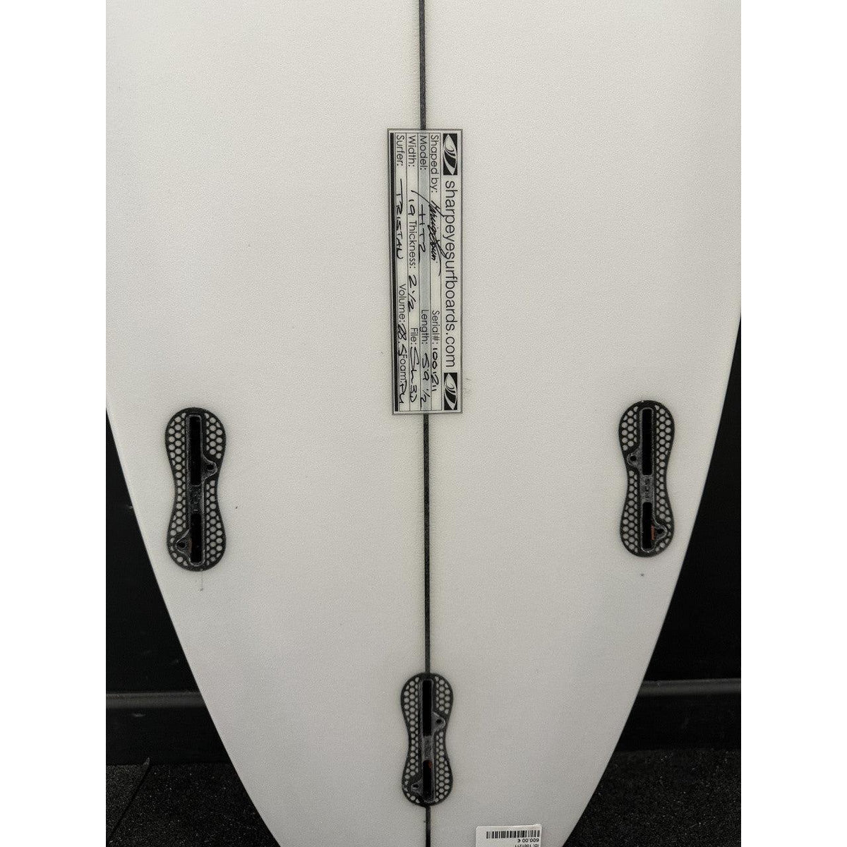 HT2 5'9" x 18 3/4" X  2 1/2" - 0.00L, Squash, 3x  FCS 2 Fin Boxes, PU [New] - ID:1001211