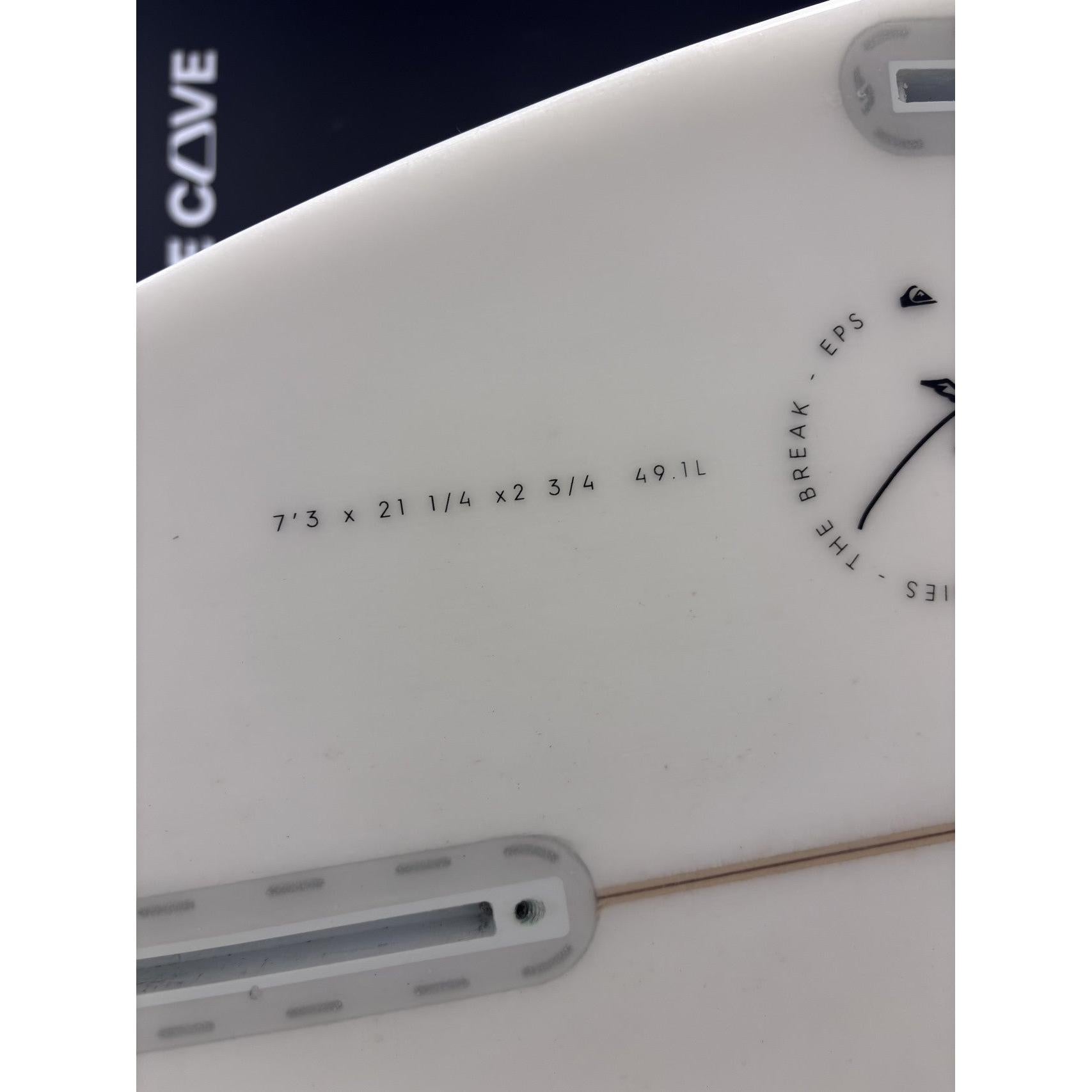 THE BREAK 7'3" x 21 1/4" X  2 3/4" - 49.10L, 3x  Futures Fin Boxes, EPS [Semi New] - ID:1084310