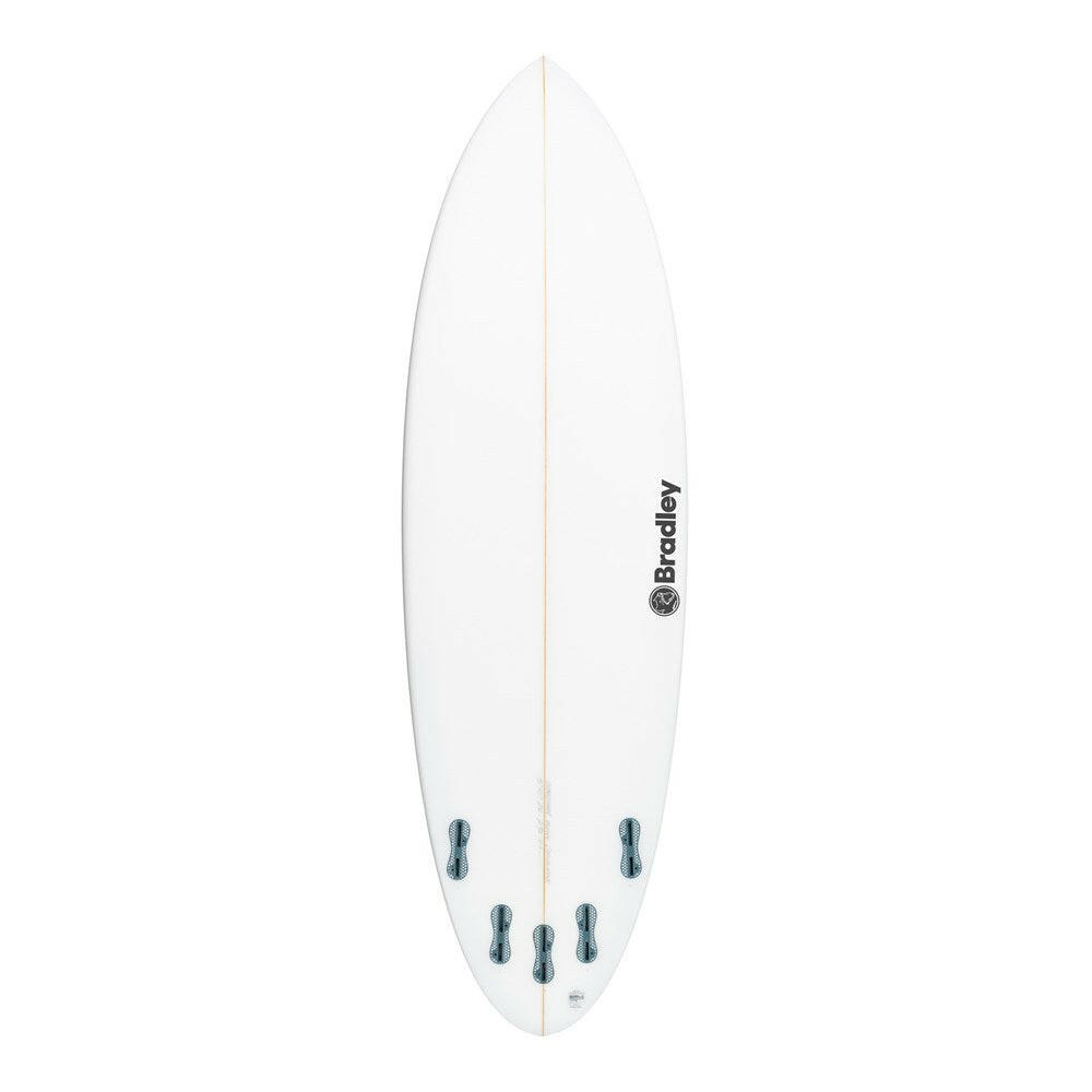 Chocolatine (wide) 6'6" x 20 7/8" X  2 3/4" - 40.40L, Round Pin, 5x  FCS 2 Fin Boxes, PU - ID:929823 | Shortboard | Bradley | sb929823